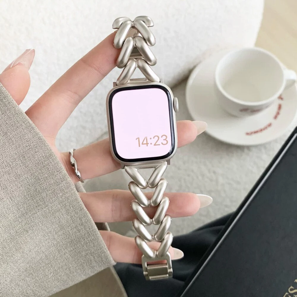 Steel Apple Watch Bracelet Strap/Band Series 11/10/9/8/7/6/5/4/ SE / Ultra 1/2/3 - Image 9