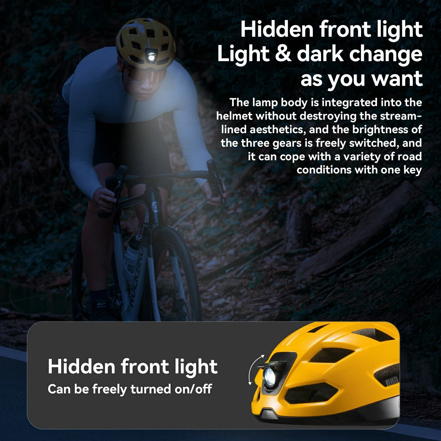 Steering Remote Smart Riding Helmet with Bike Headlight and Tail Light GlowGuard - Image 20