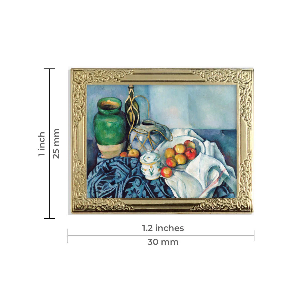 Still Life with Apples By Paul Cézanne Art Frame Pin - Museum Souvenir Fine Art Lapel Pin - Image 5