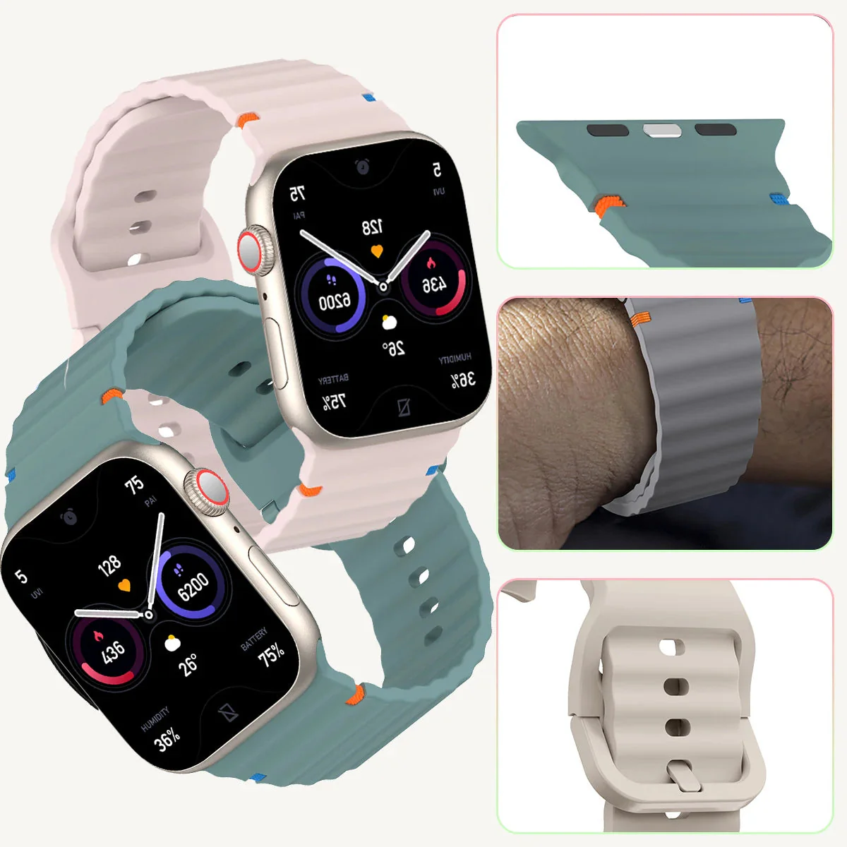 Strap For Apple Watch Band Series 11/10/9/8/7/6/5/4/ SE / Ultra 1/2/3 - Image 3