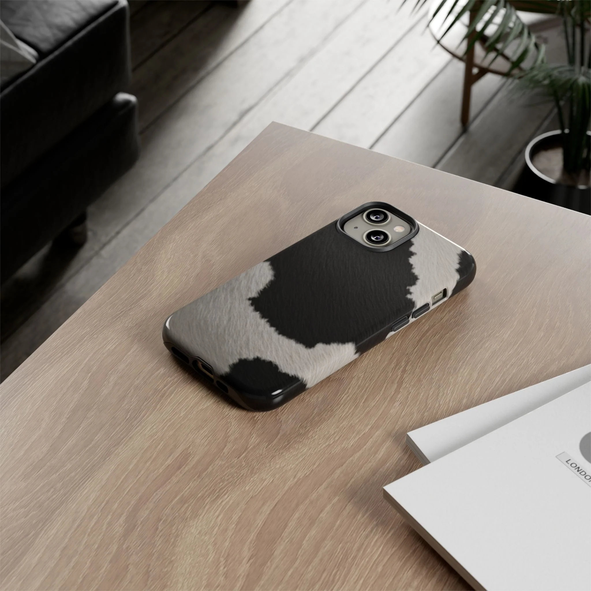 Stylish Cow Print Tough Phone Case - Image 47