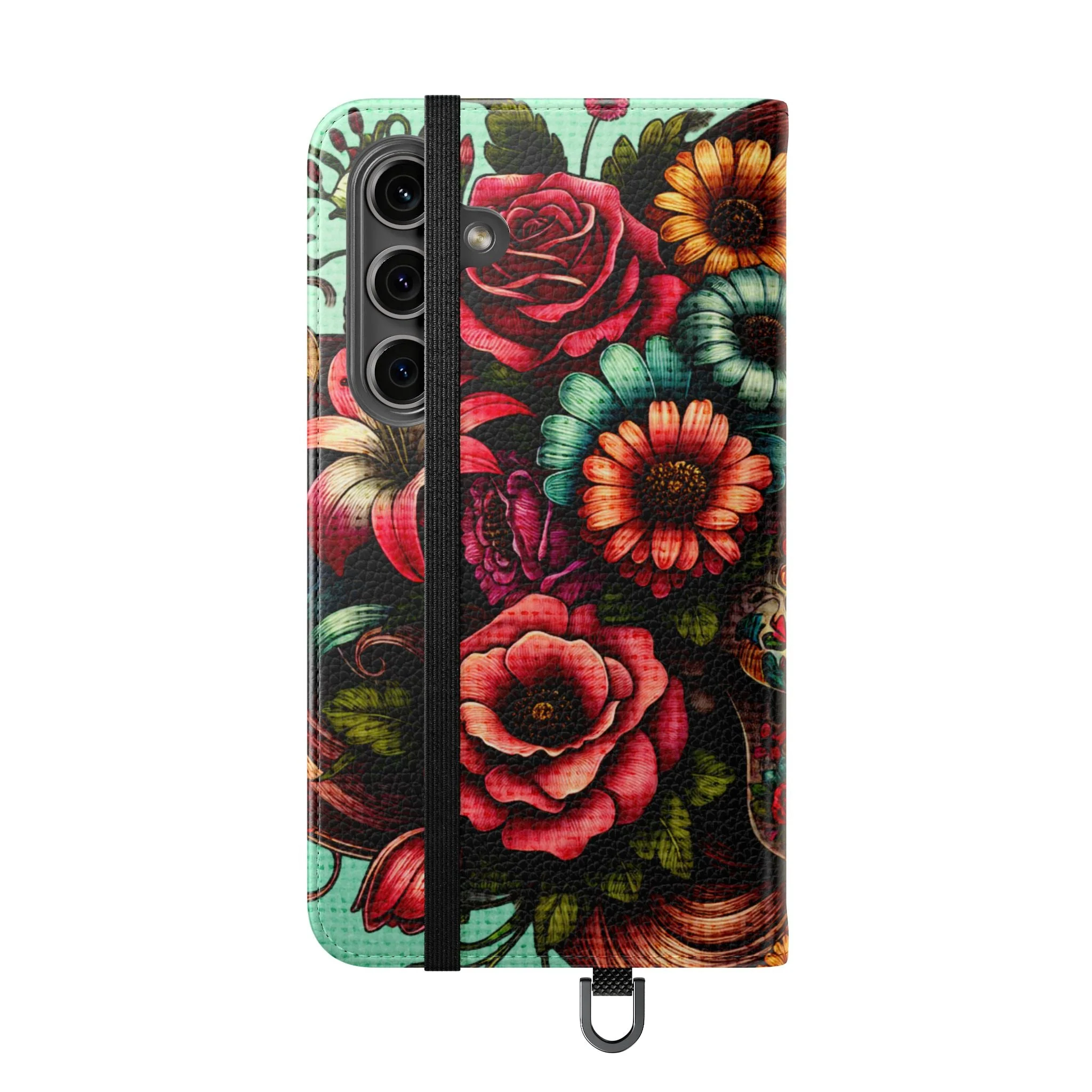 Sugar Skull Flip Wallet Phone Case - Image 136