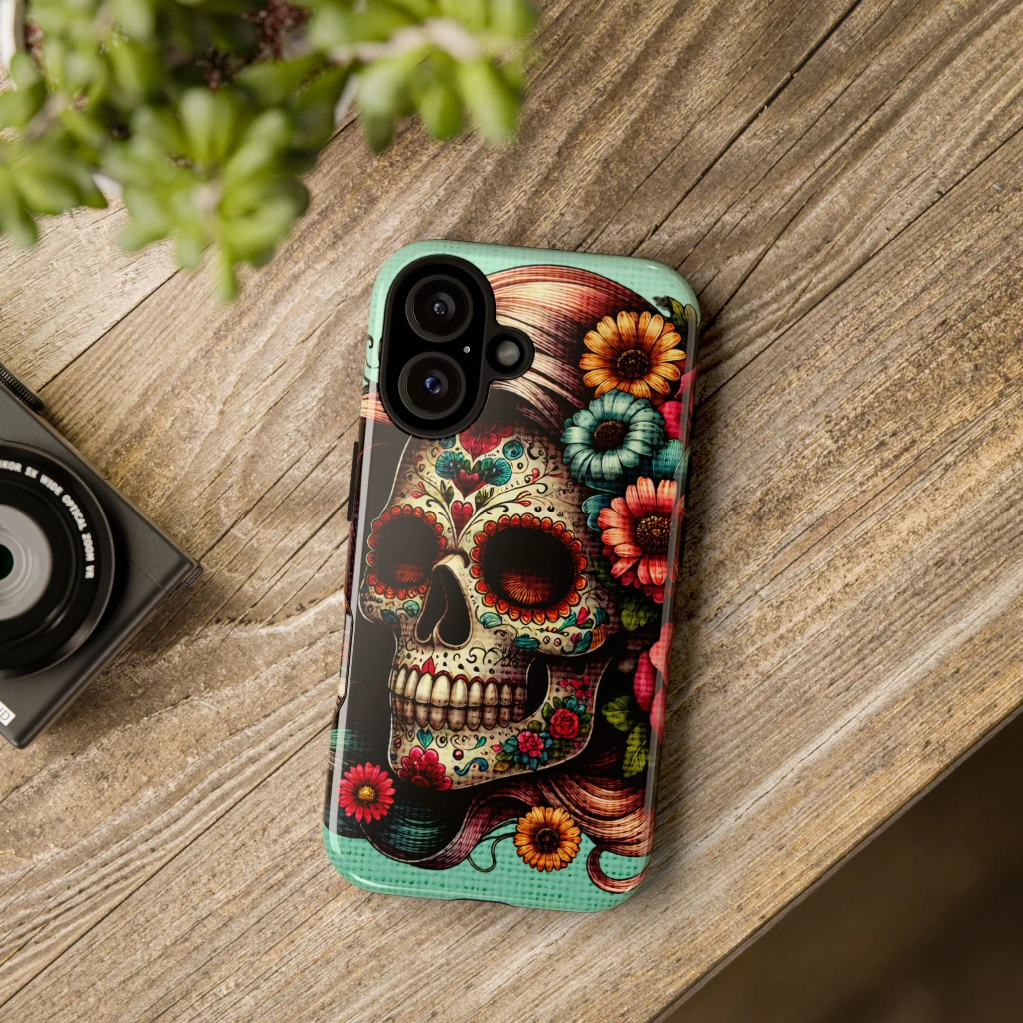 Sugar Skull Tough Phone Case - Image 7