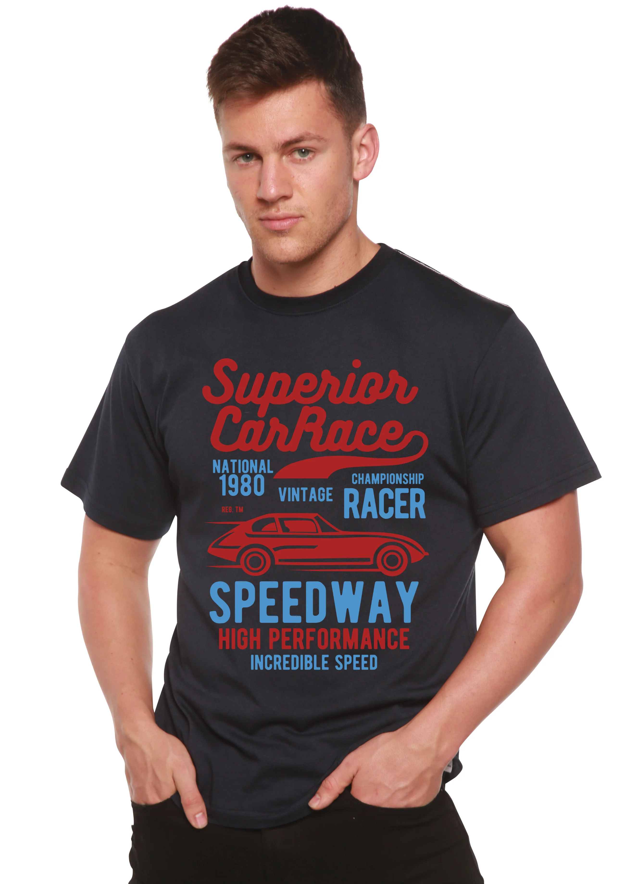 Superior Car Spun Bamboo® Men's Bamboo Viscose/Organic Cotton Short Sleeve Graphic T-Shirt - Image 7
