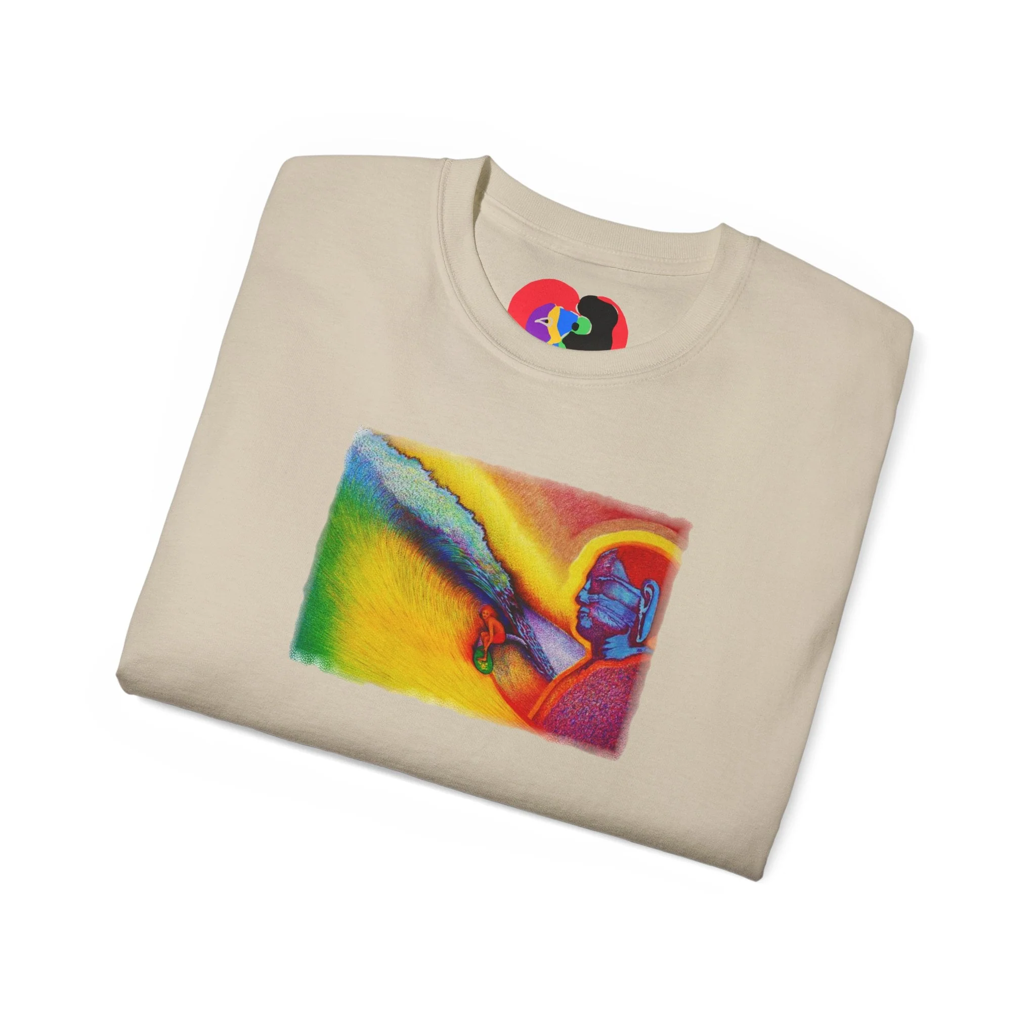 Surf is My Buddha Tablet Print Unisex Ultra Cotton Tee - Image 73