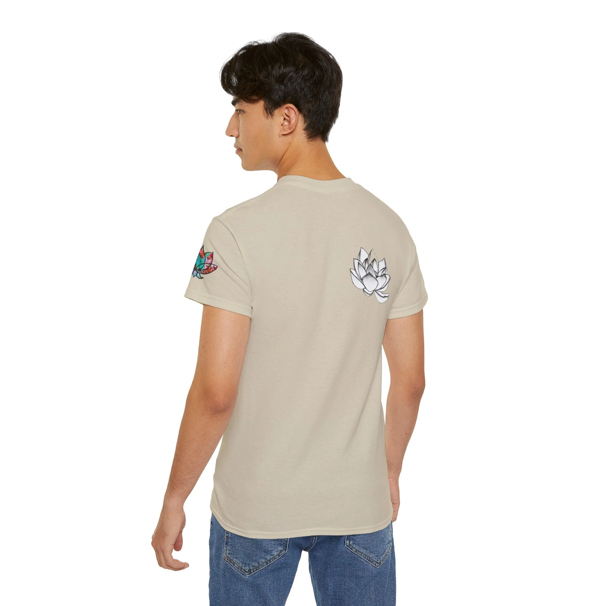 Surf is My Buddha Tablet Print Unisex Ultra Cotton Tee - Image 76