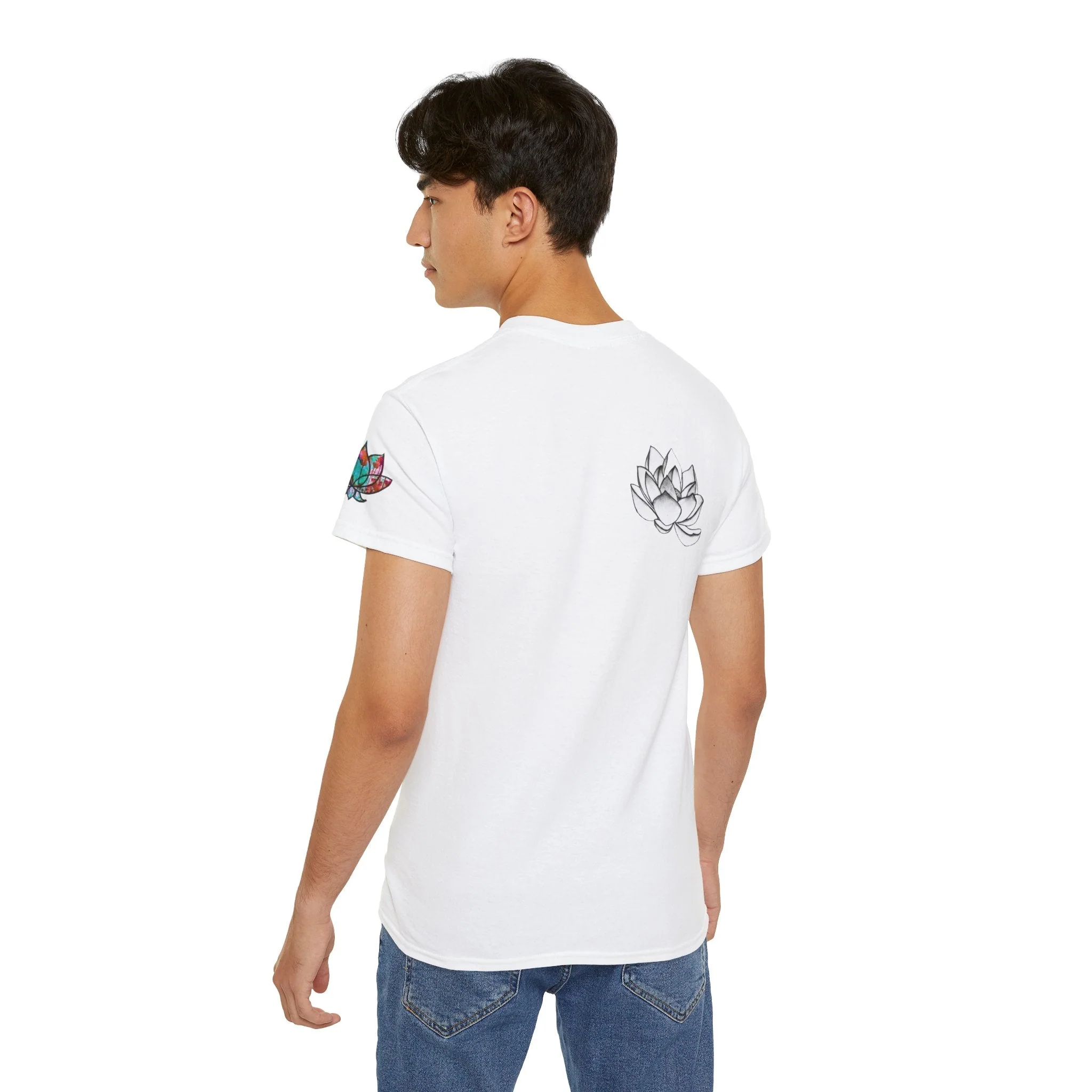 Surf is My Buddha Tablet Print Unisex Ultra Cotton Tee - Image 84
