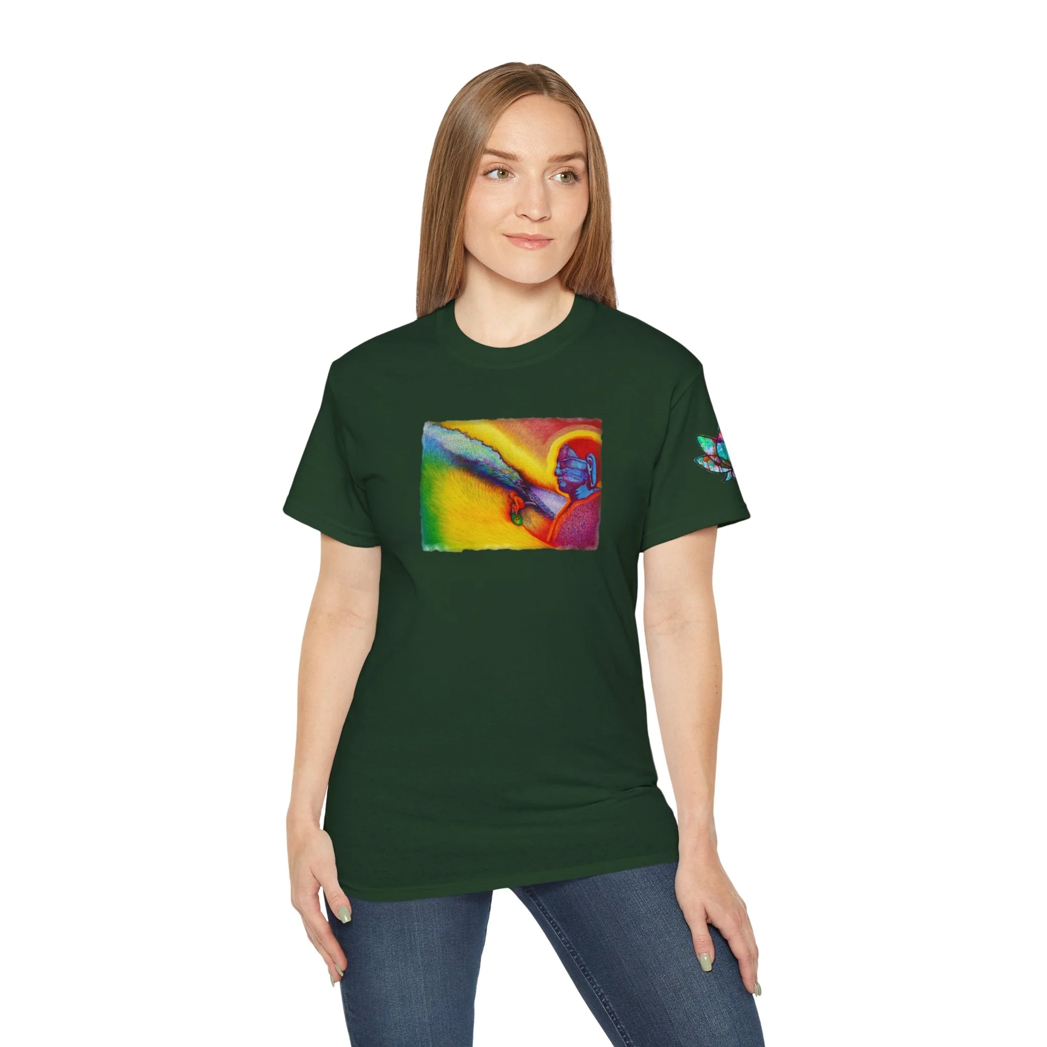 Surf is My Buddha Tablet Print Unisex Ultra Cotton Tee - Image 98