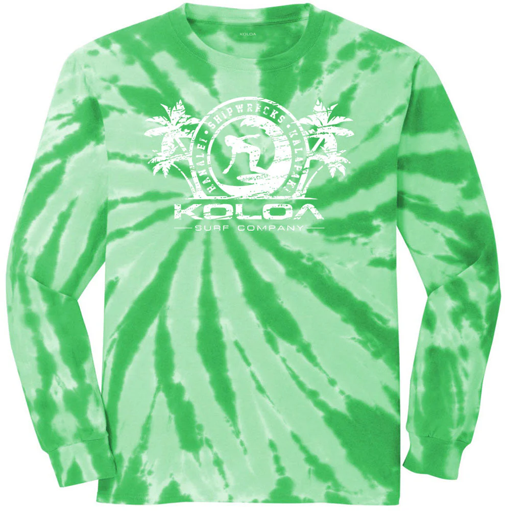 Surfer Girl Long Sleeve Tie-Dye Tee - Image 3