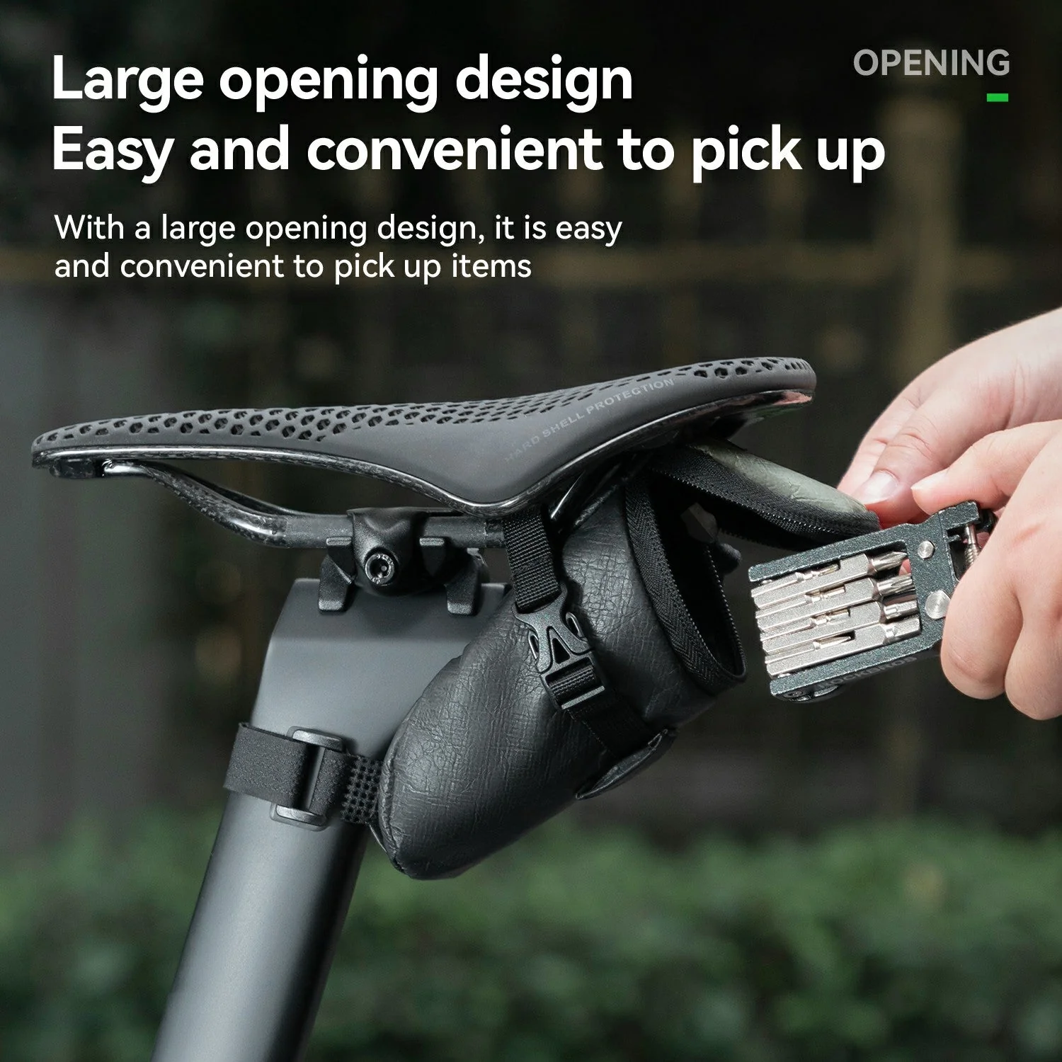 Sustainable Eco-Friendly Bike Rear Saddle Bag 0.2L - Image 6