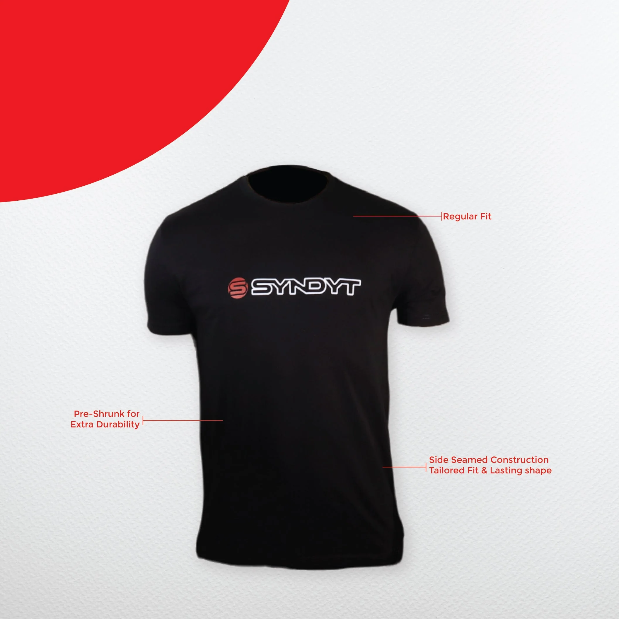 SYNDYT Adult / Youth Short Sleeve T-Shirt Black - Image 5