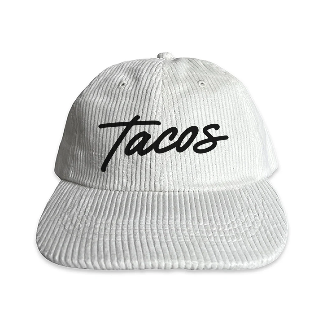 Tacos Cursive Corduroy Cap - Image 3