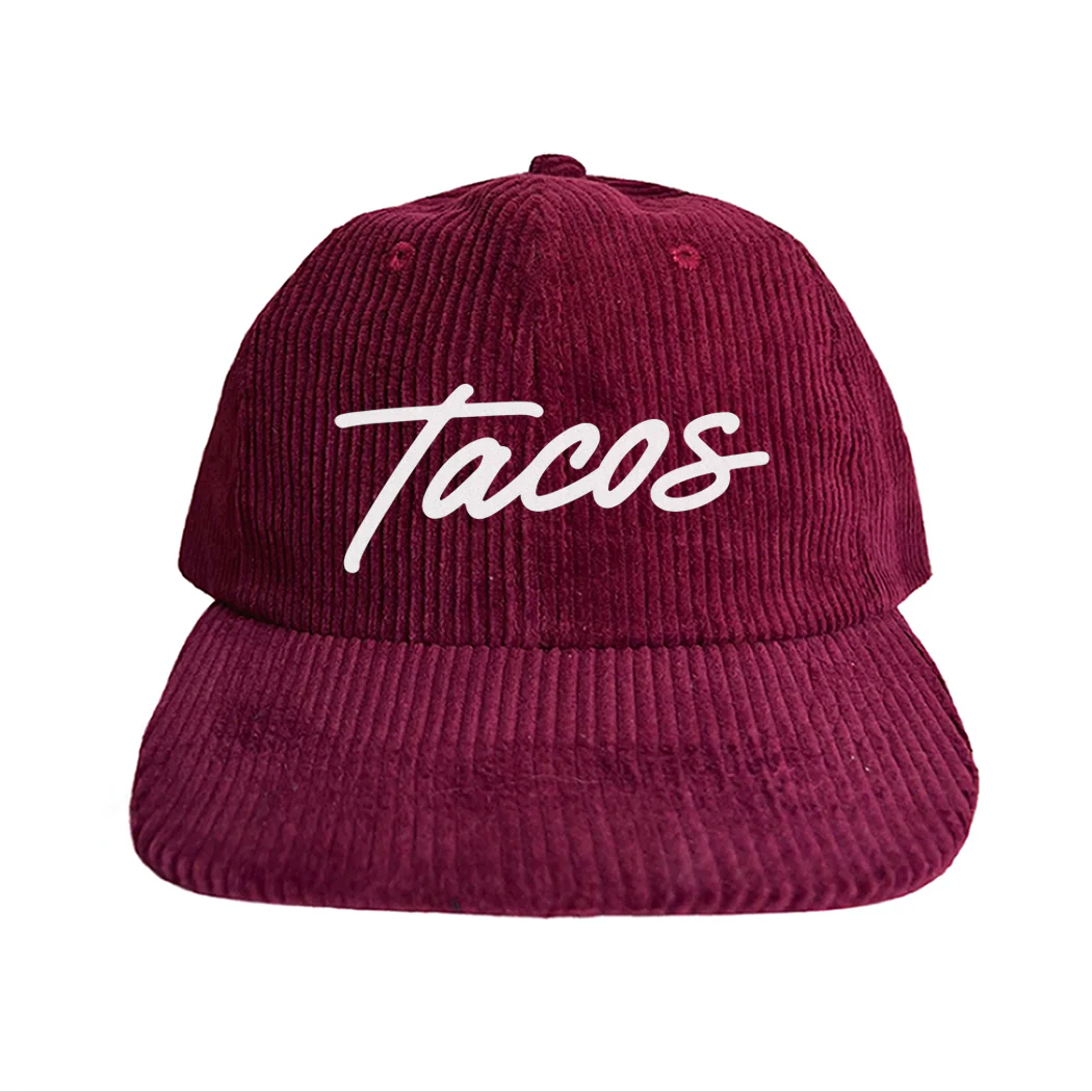 Tacos Cursive Corduroy Cap - Image 8