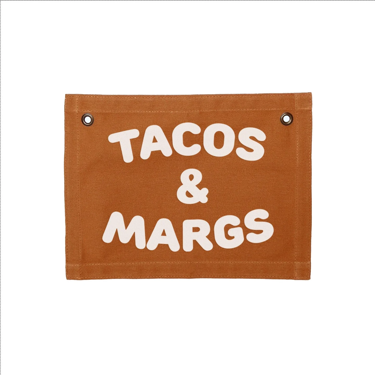 Tacos & Margs Small Canvas Flag - Image 2