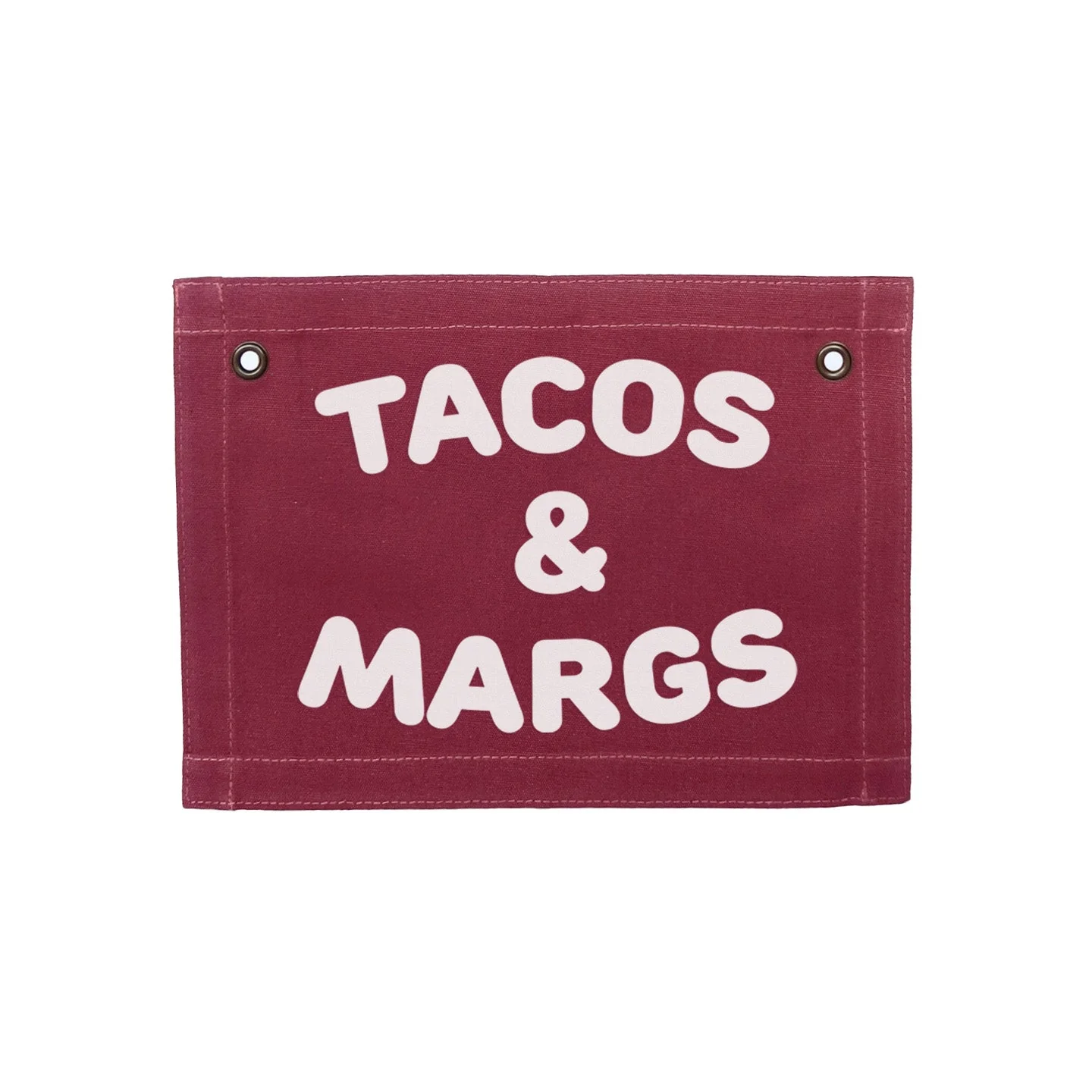 Tacos & Margs Small Canvas Flag - Image 8