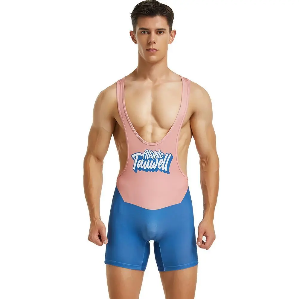 Tauwell Athletic Cream wrestling singlet - Image 3