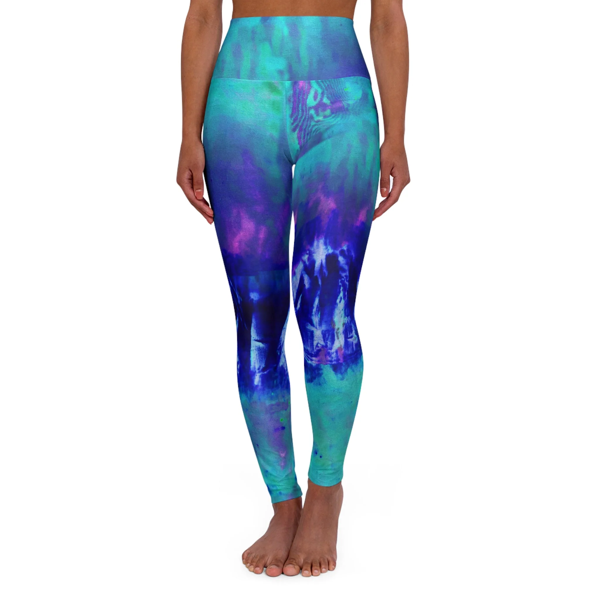 Teal & Turq Yoga Leggings - Image 6
