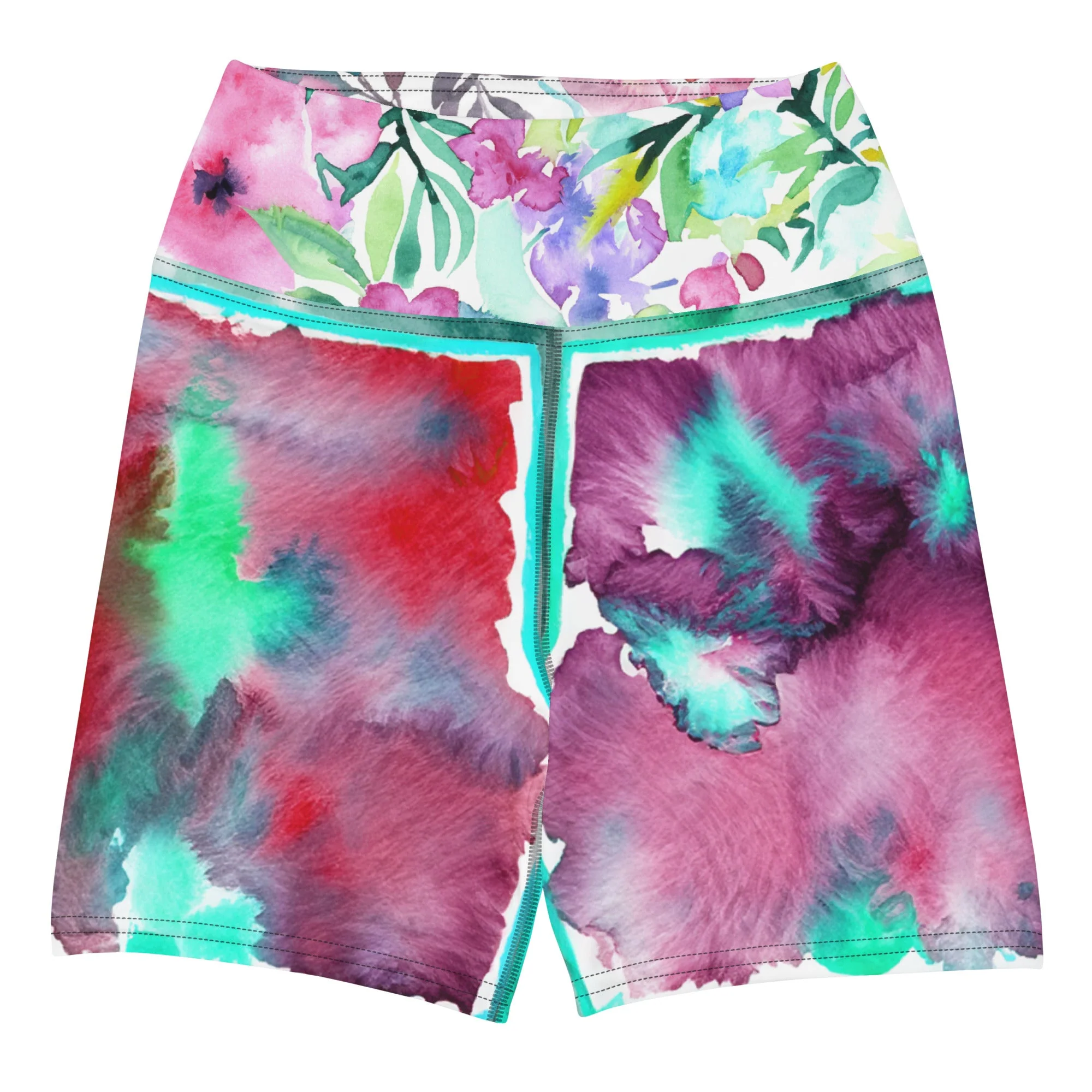 Tha Flow Turq Yoga Shorts - Image 13