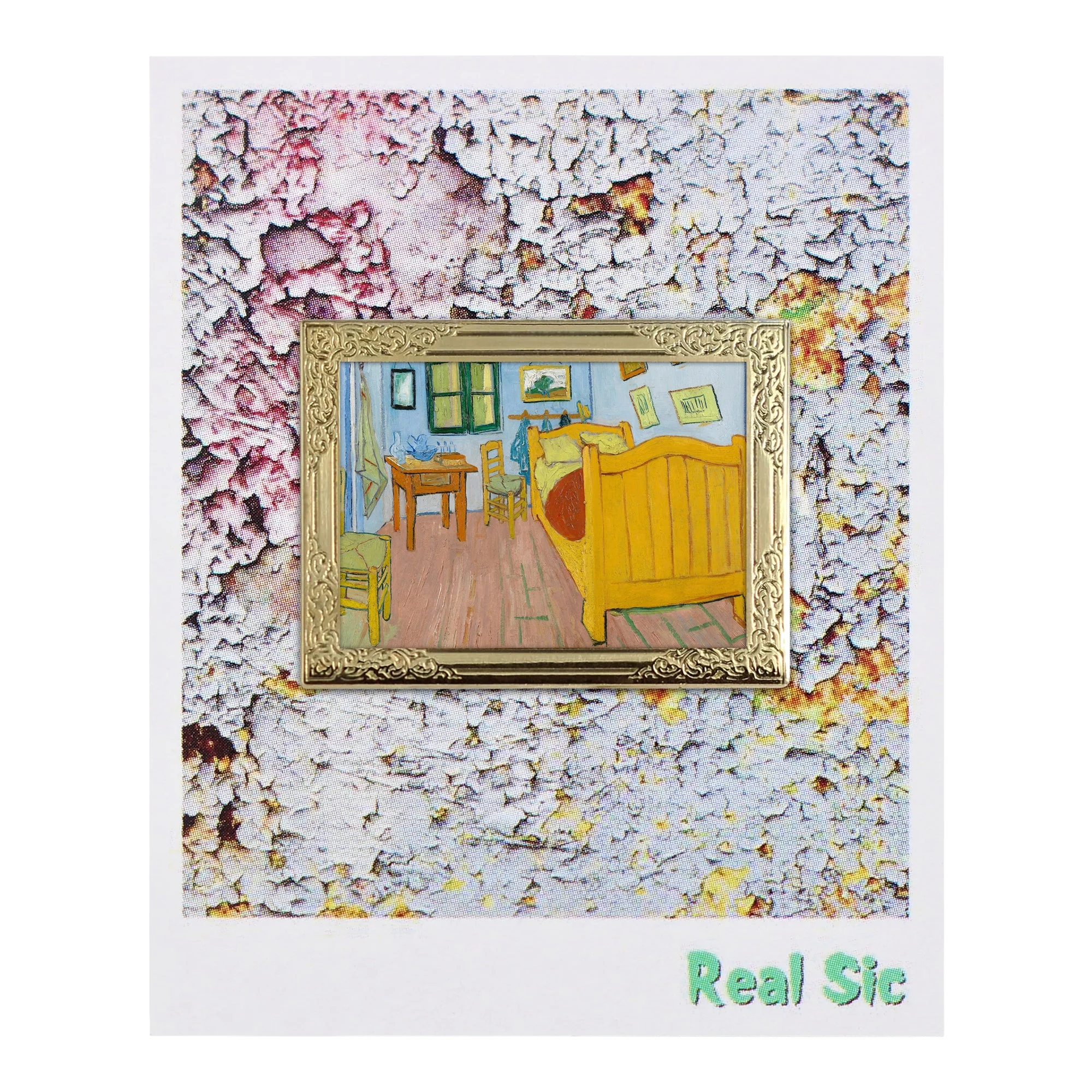 The Bedroom in Arles by Vincent Van Gogh Art Frame Pin - Museum Souvenir Fine Art Lapel Pin - Image 2