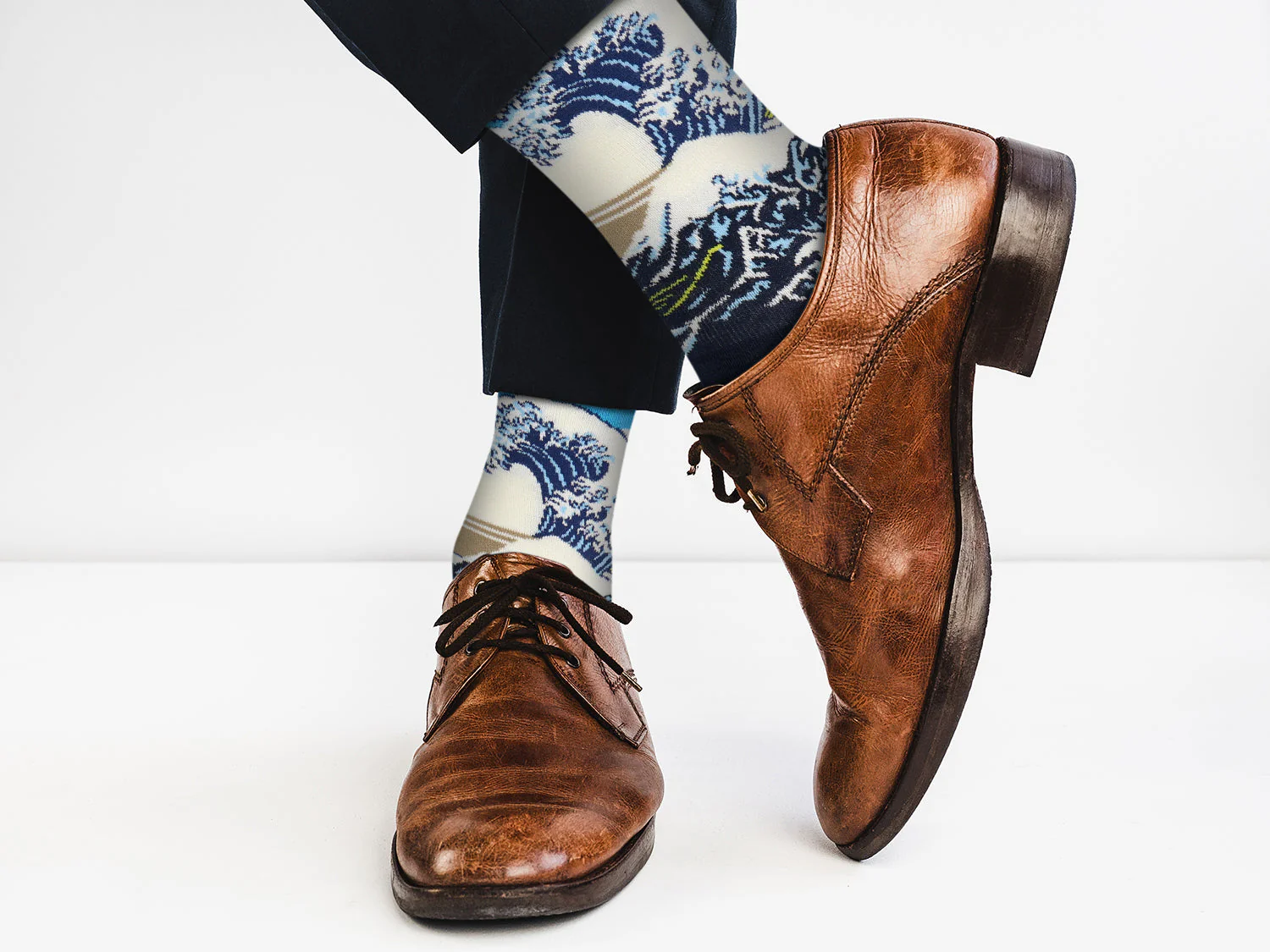 The Great Wave off Kanagawa by Hokusai Socks - Comfy Cotton for Men & Women - Image 2