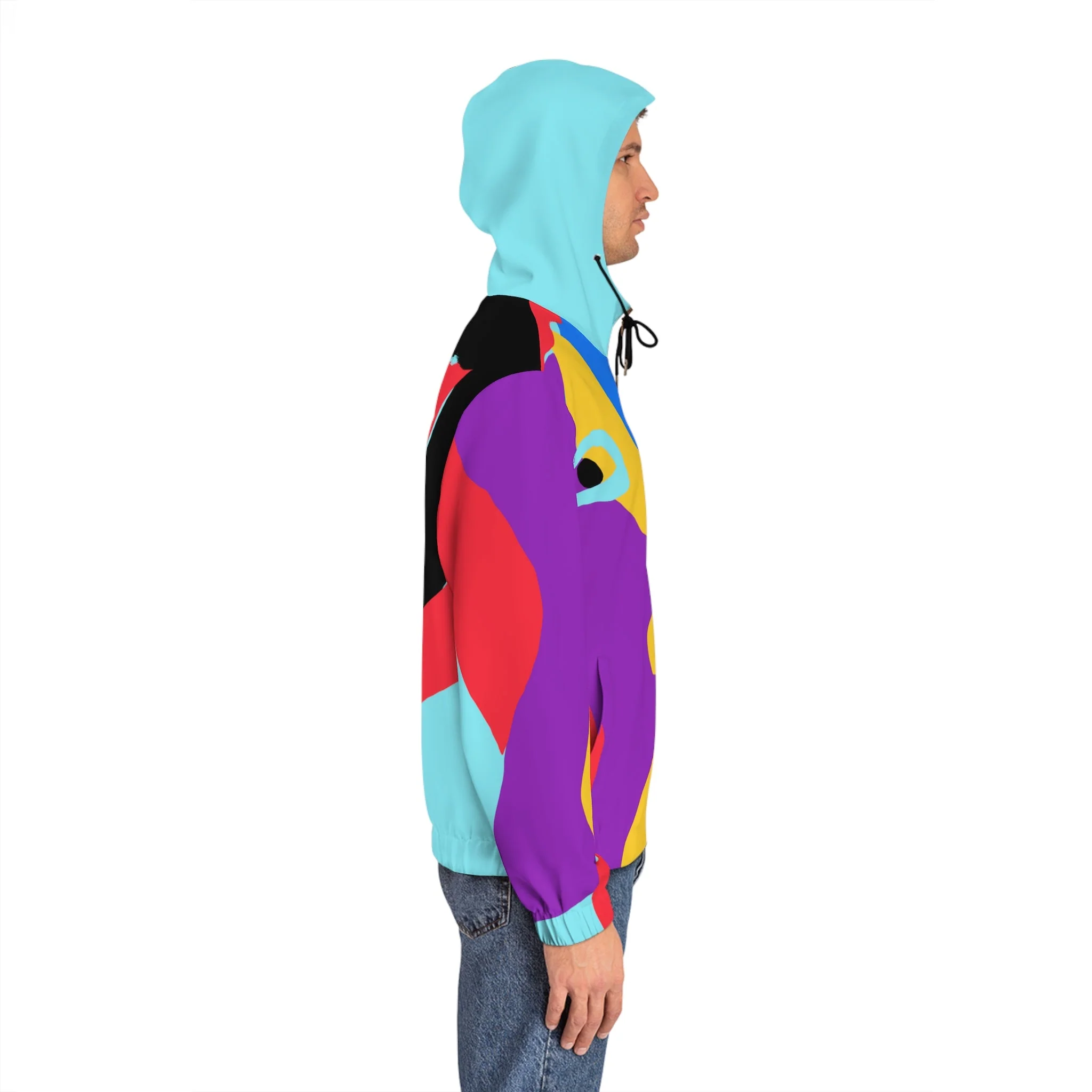 The Heart Celestial Aqua Men's Zip Hoodie - Image 14