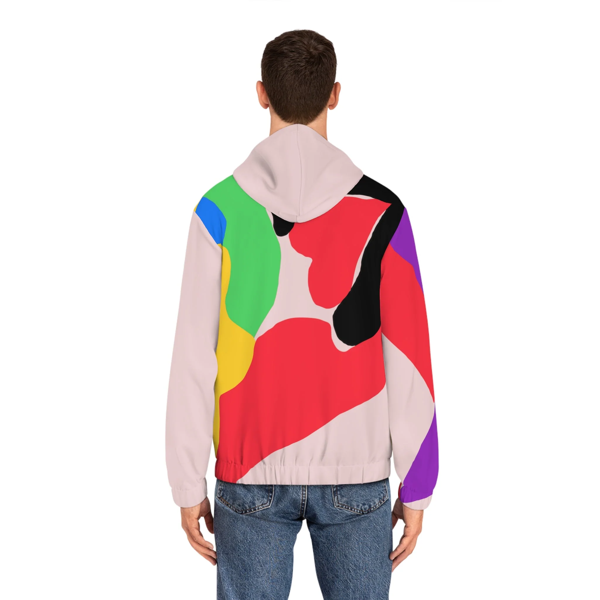 The Heart Sugar Rose Meringue Men's Zip Hoodie - Image 8