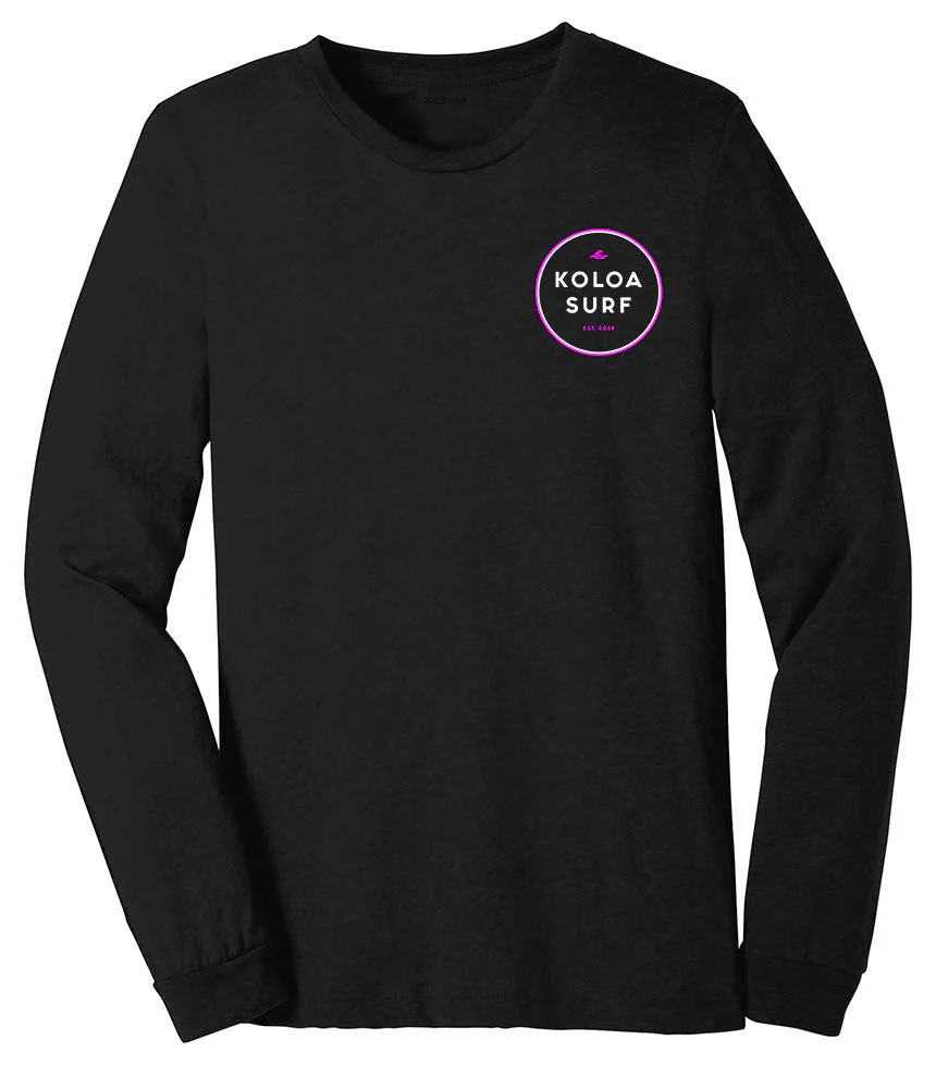 The Koloa Original Circle Ladies Long Sleeve- Pink - Image 3