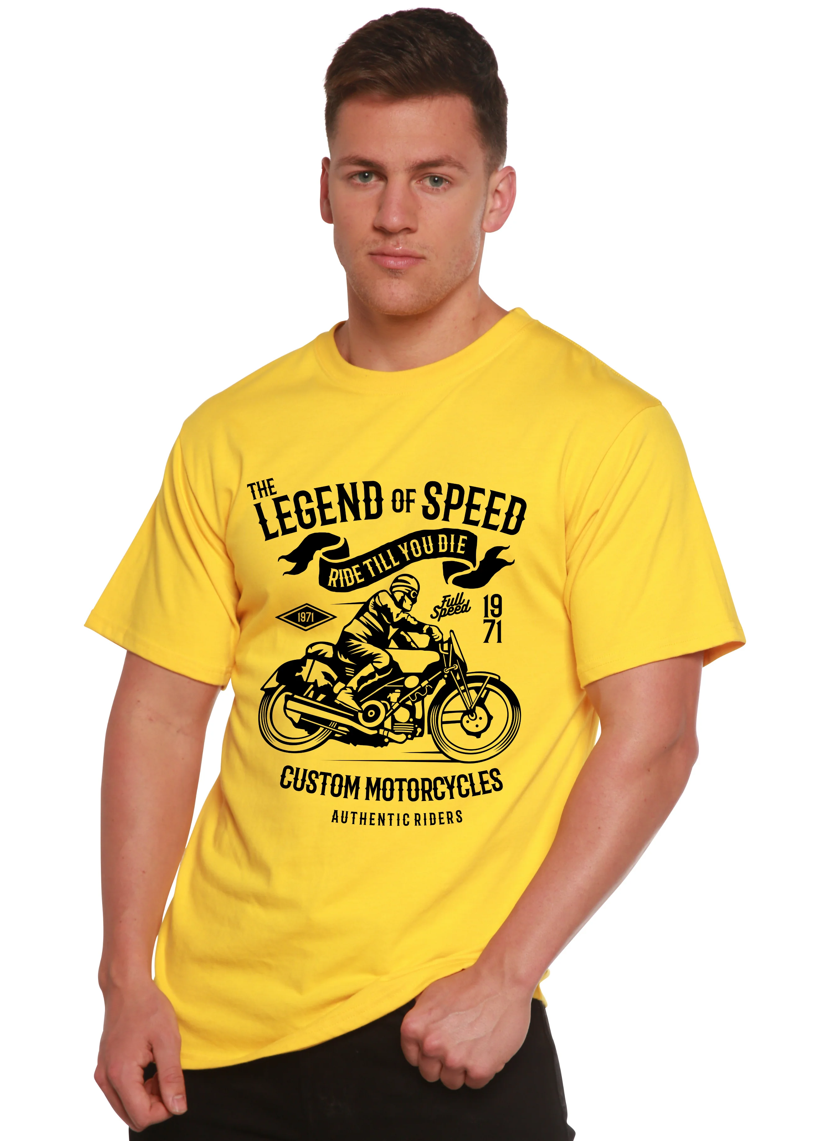 The Legend of Speed Spun Bamboo® Men's Bamboo Viscose/Organic Cotton Short Sleeve Graphic T-Shirt - Image 6