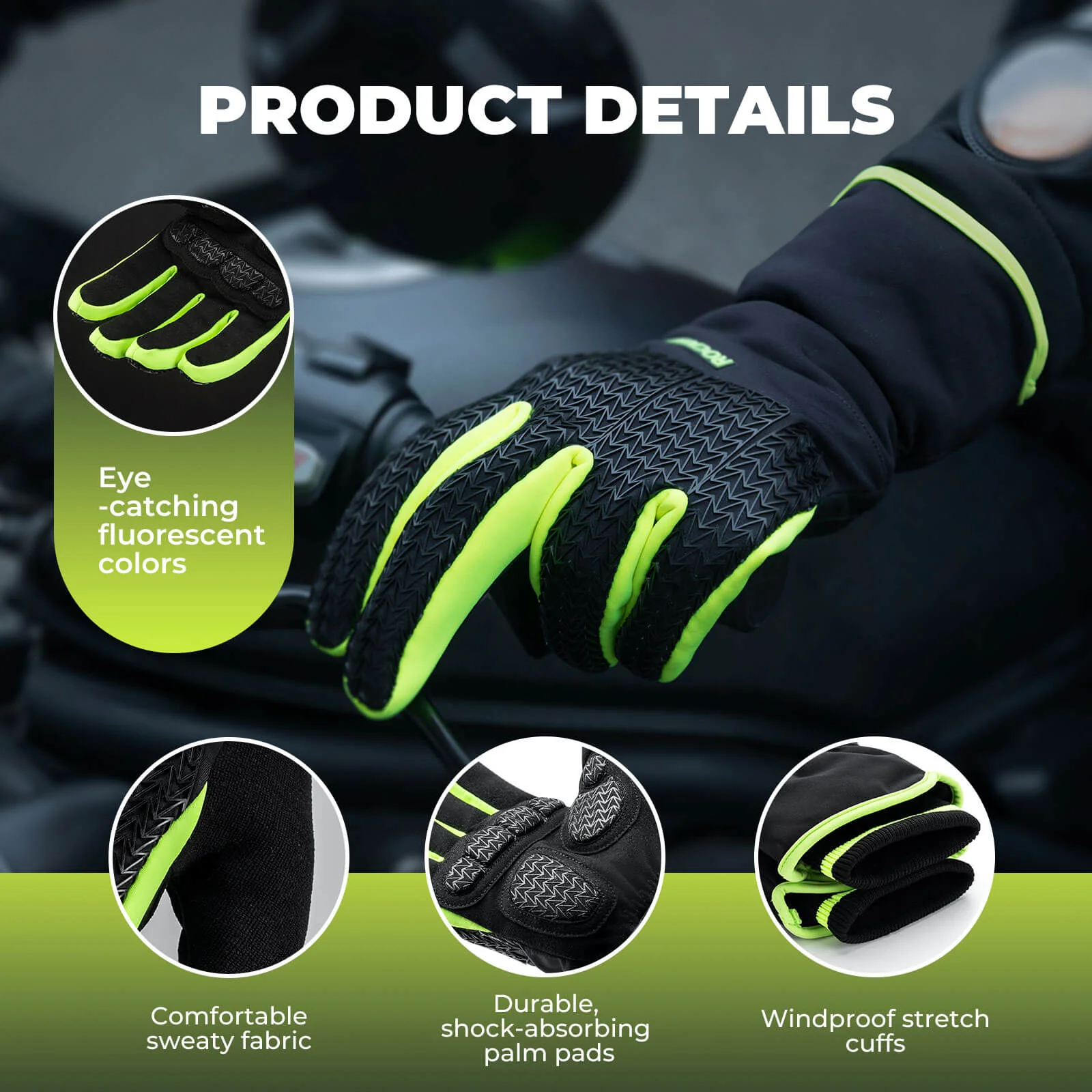 Thermal Full Finger Cycling Gloves - Image 4