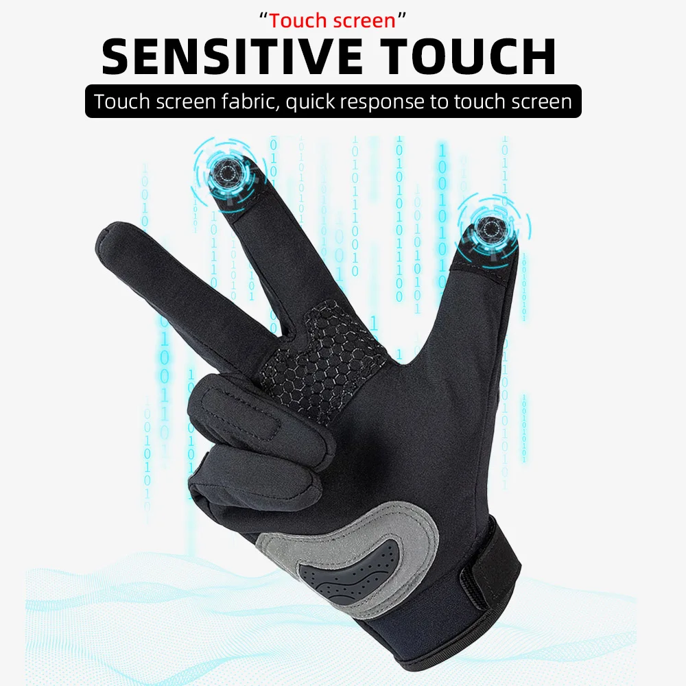 Three-color Anti-collision Breathable Non-slip Windproof Touch Screen Outdoor Gloves - Image 3