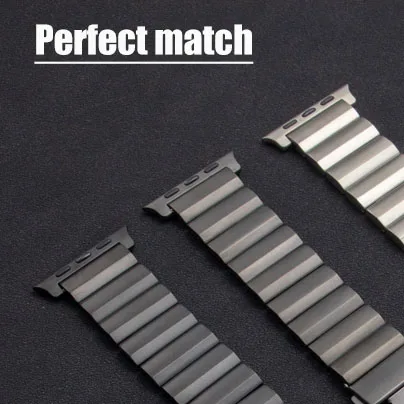 Titanium Silver Apple Watch Band Connector/Adapter - Image 2
