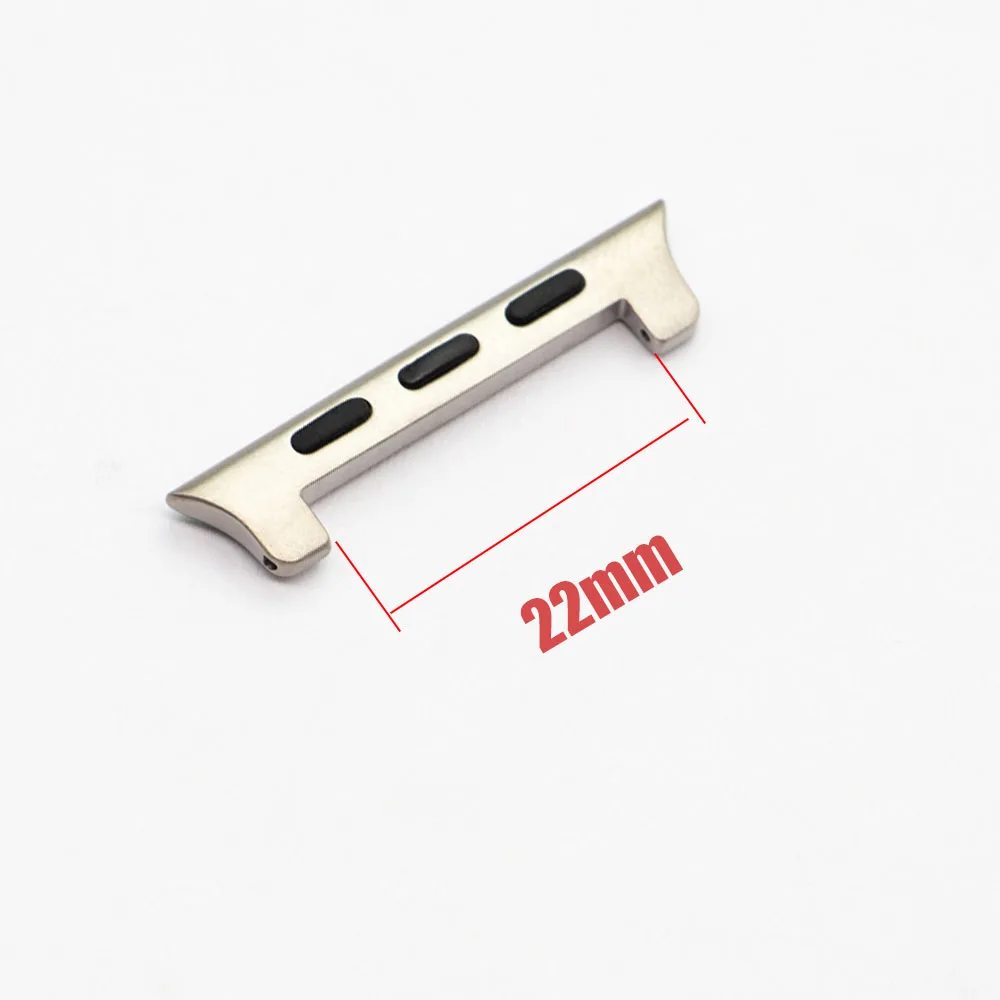 Titanium Silver Apple Watch Band Connector/Adapter - Image 3