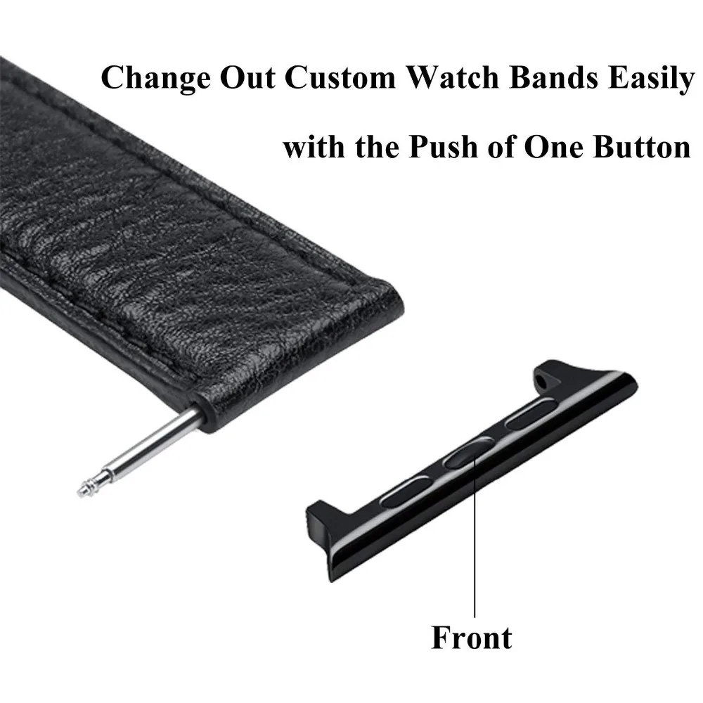 Titanium Silver Apple Watch Band Connector/Adapter - Image 4