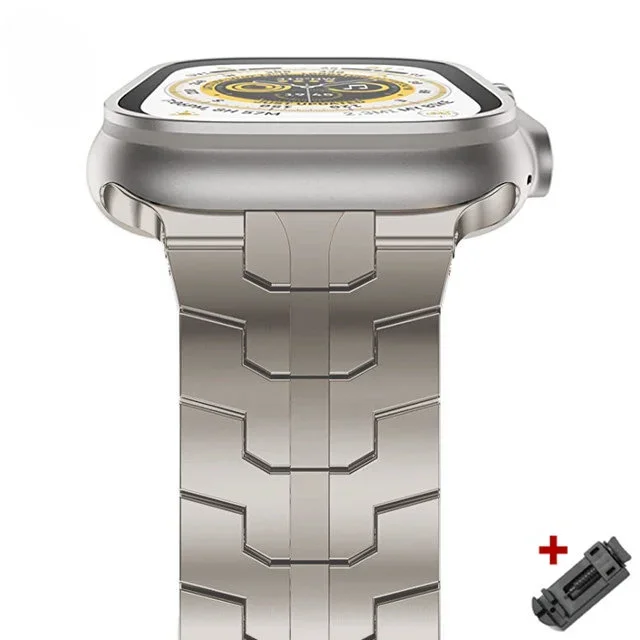 Titanium Steel Apple Watch Band Series 11/10/9/8/7/6/5/4/ SE / Ultra 1/2/3 - Image 8