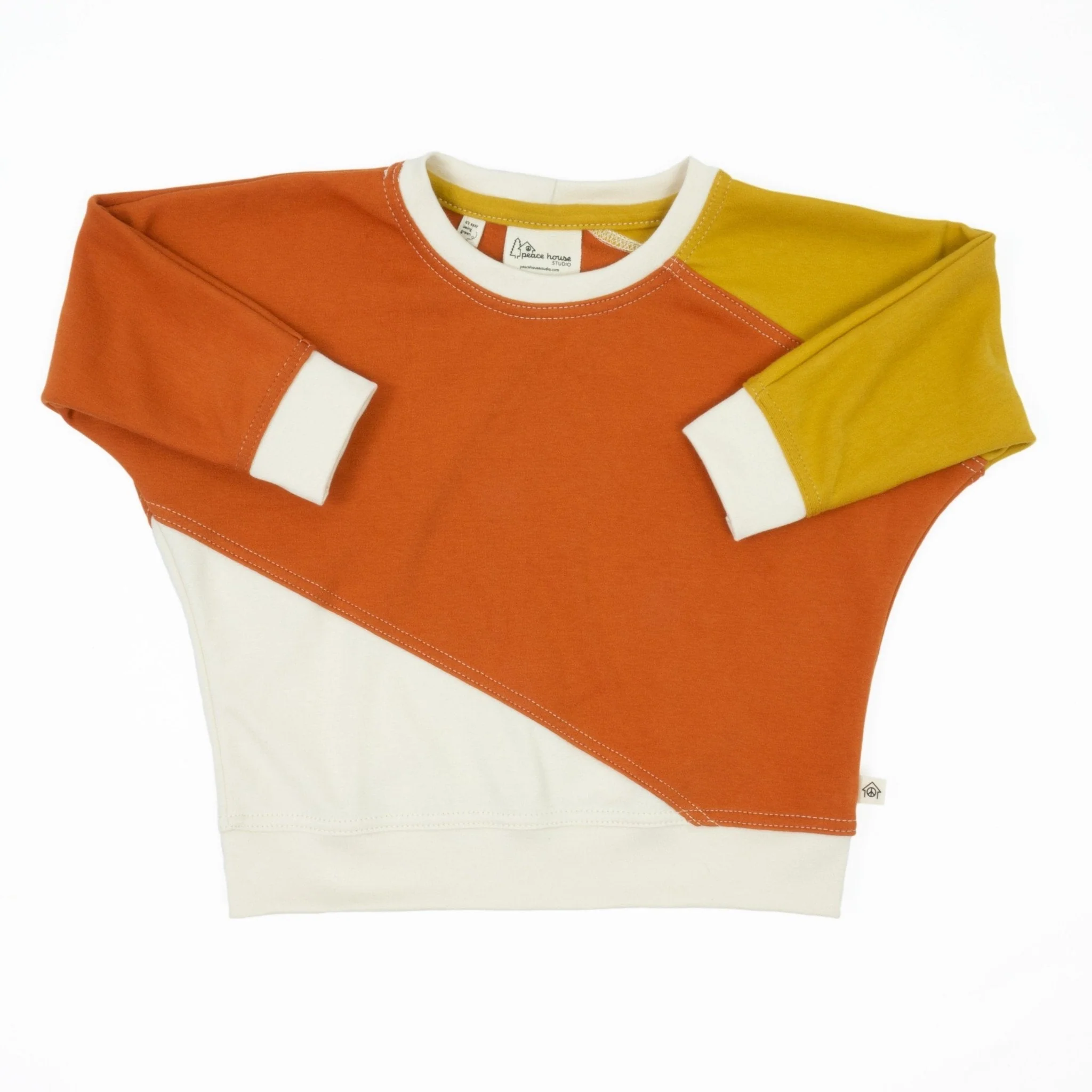 Toddler Diagonal Colorblock Sweatshirt - Image 3