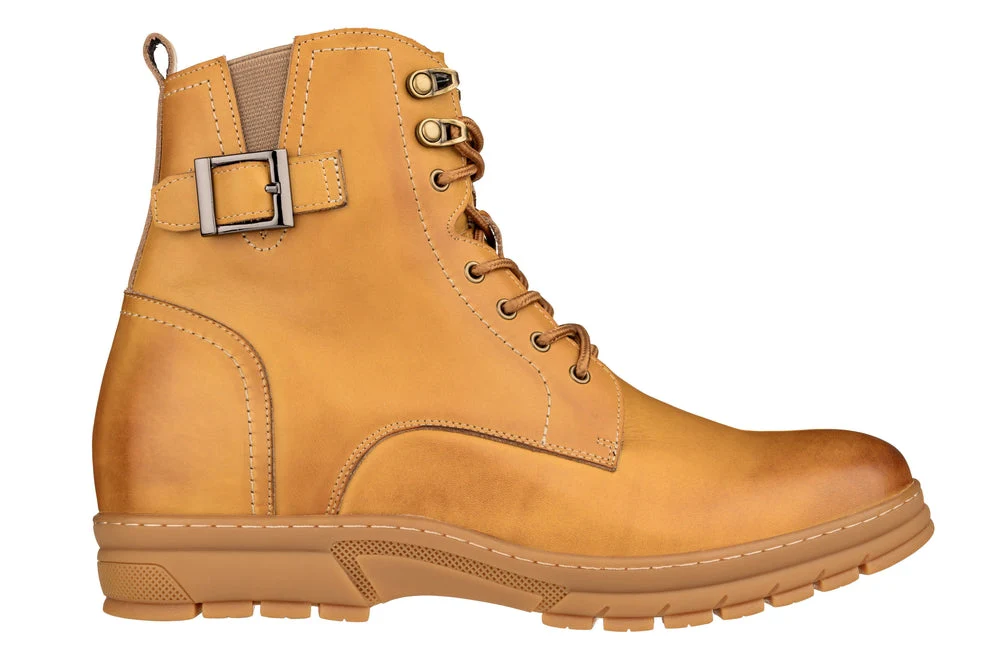 TOTO - K16207 - 2.8 Inches Taller (Tan Brown) - High Top Boots - Image 2
