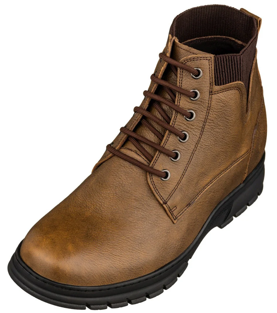 TOTO - K84017 - 2.8 Inches Taller (Khaki) - High Top Work Boots - Image 2