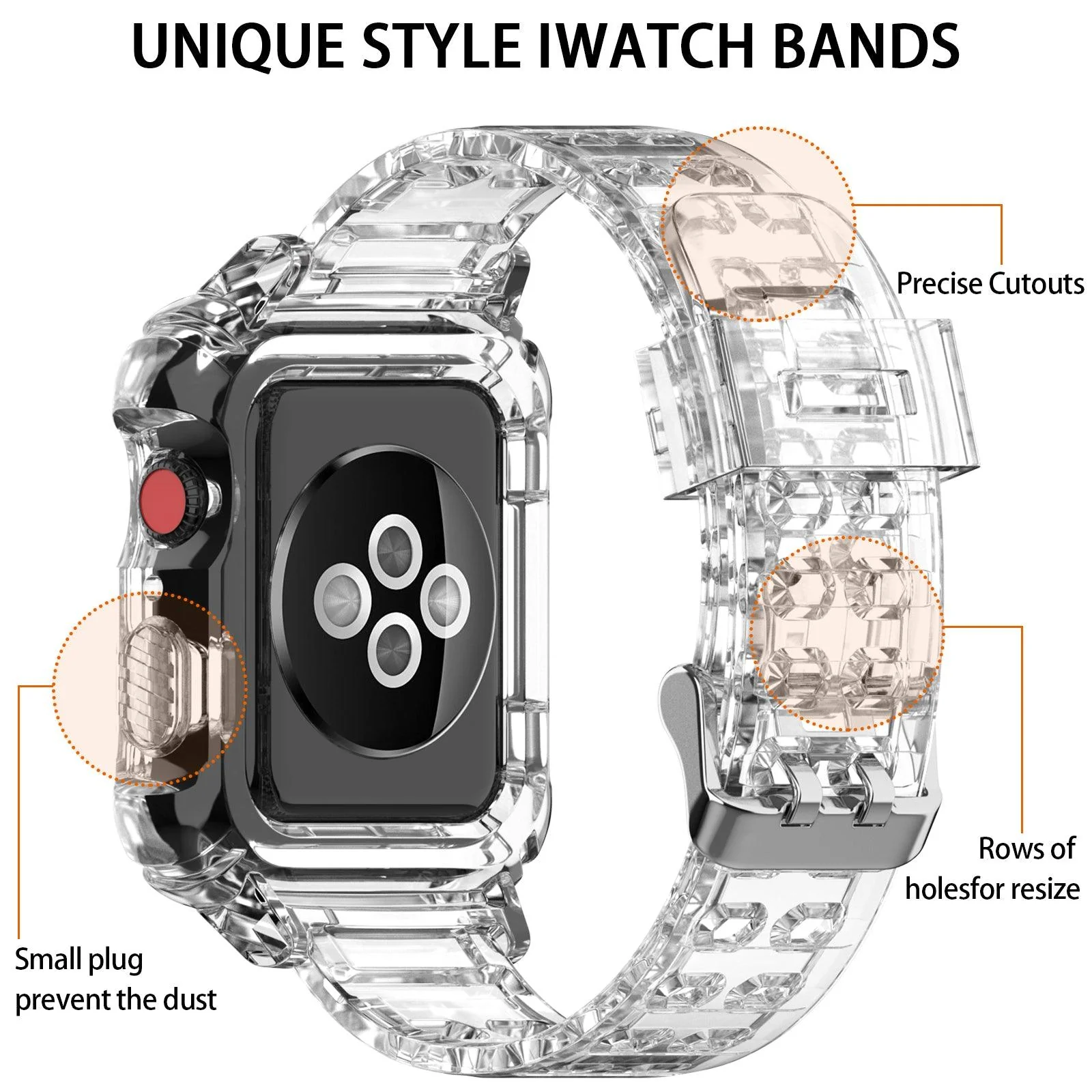 Transparent Apple Watch Band+Case - Image 3