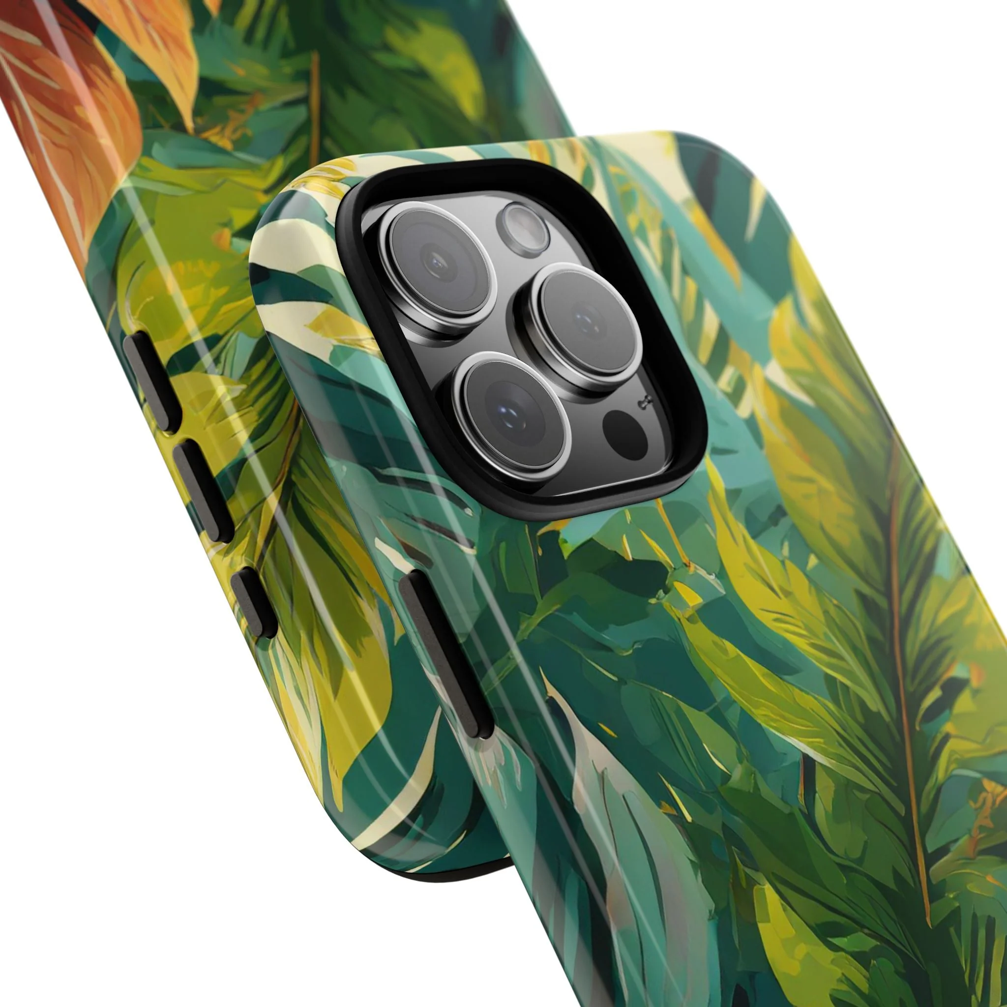 Tropical Leaf Tough Phone Case - Image 105