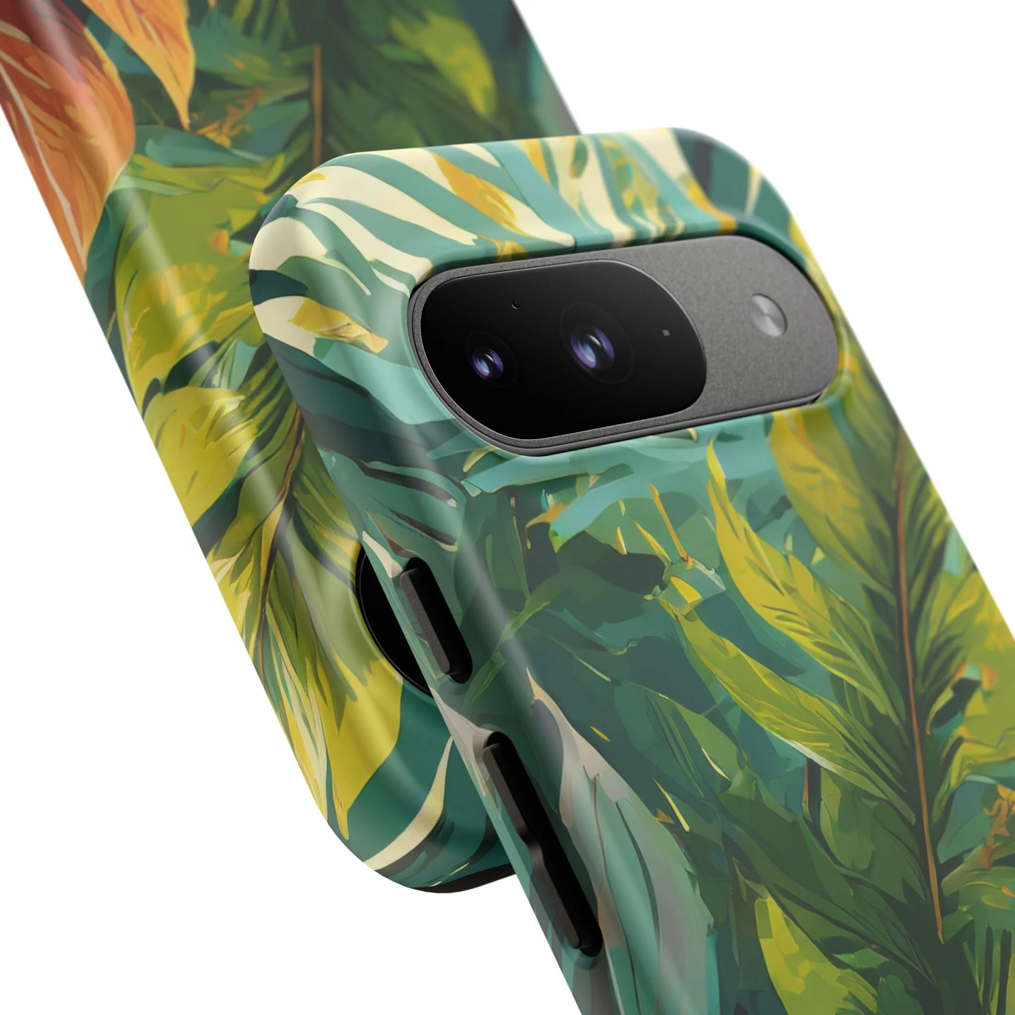Tropical Leaf Tough Phone Case - Image 113