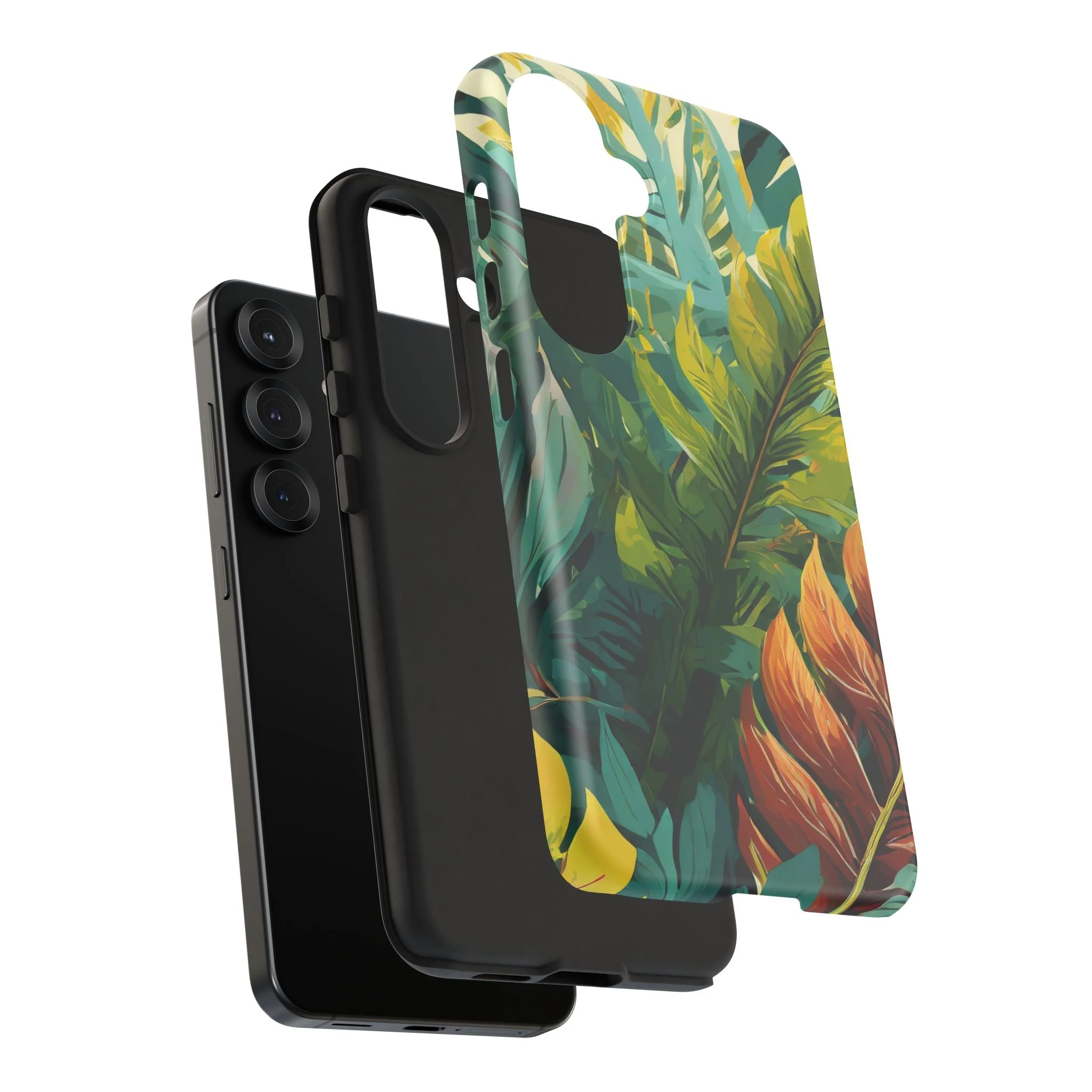 Tropical Leaf Tough Phone Case - Image 124