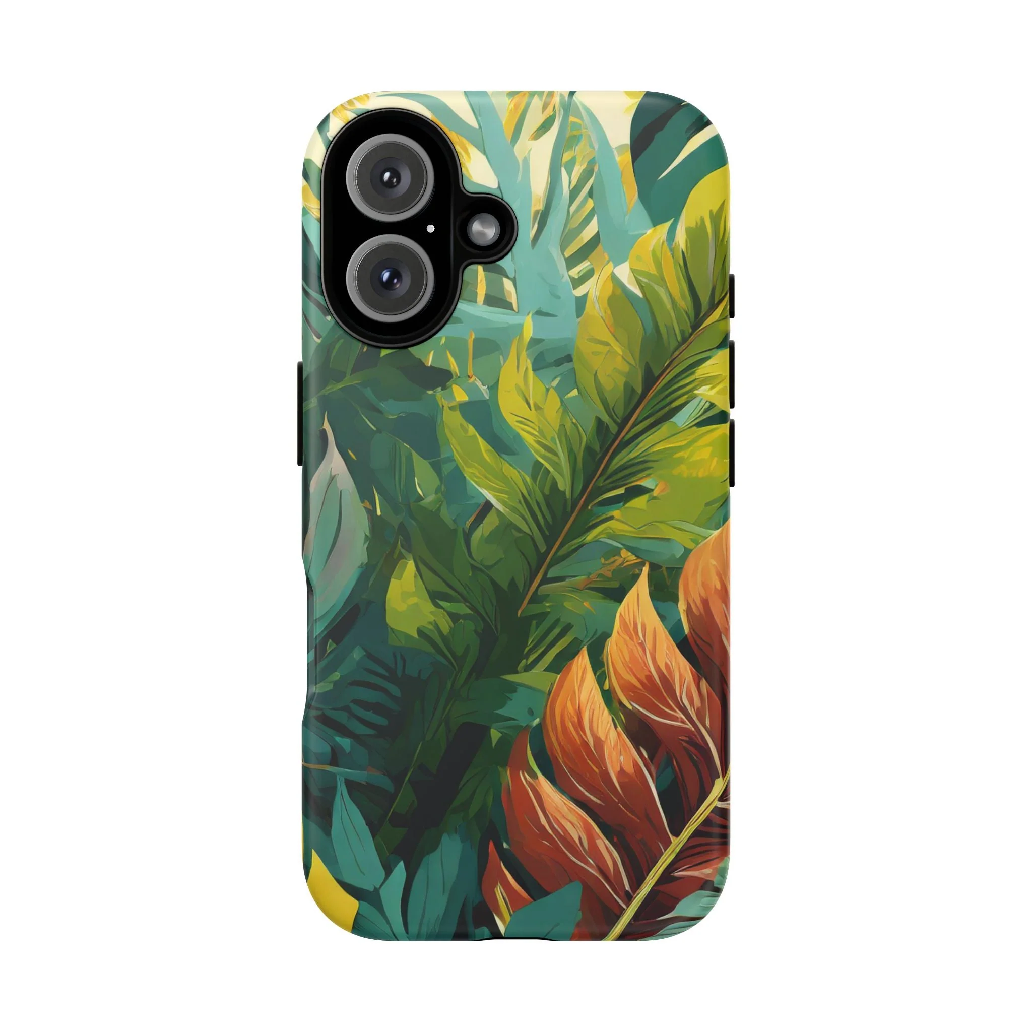 Tropical Leaf Tough Phone Case - Image 38