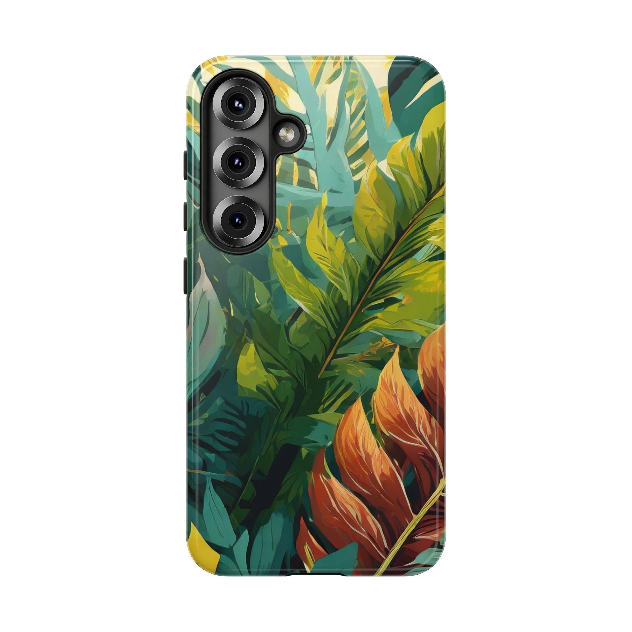 Tropical Leaf Tough Phone Case - Image 47