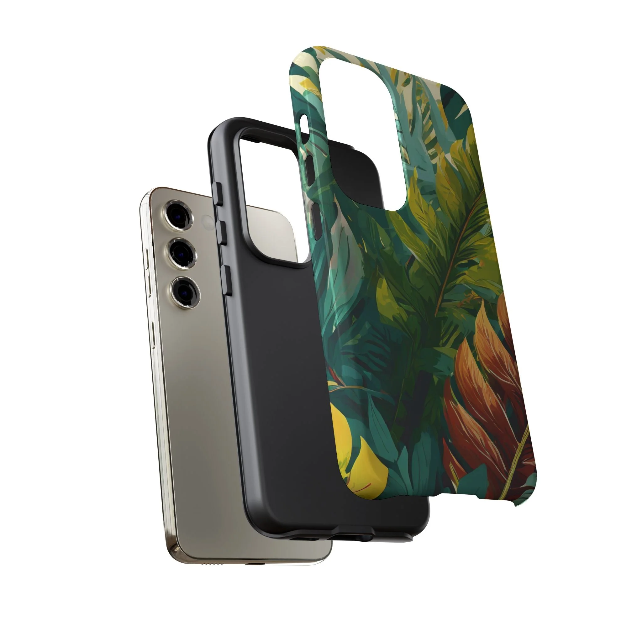 Tropical Leaf Tough Phone Case - Image 66