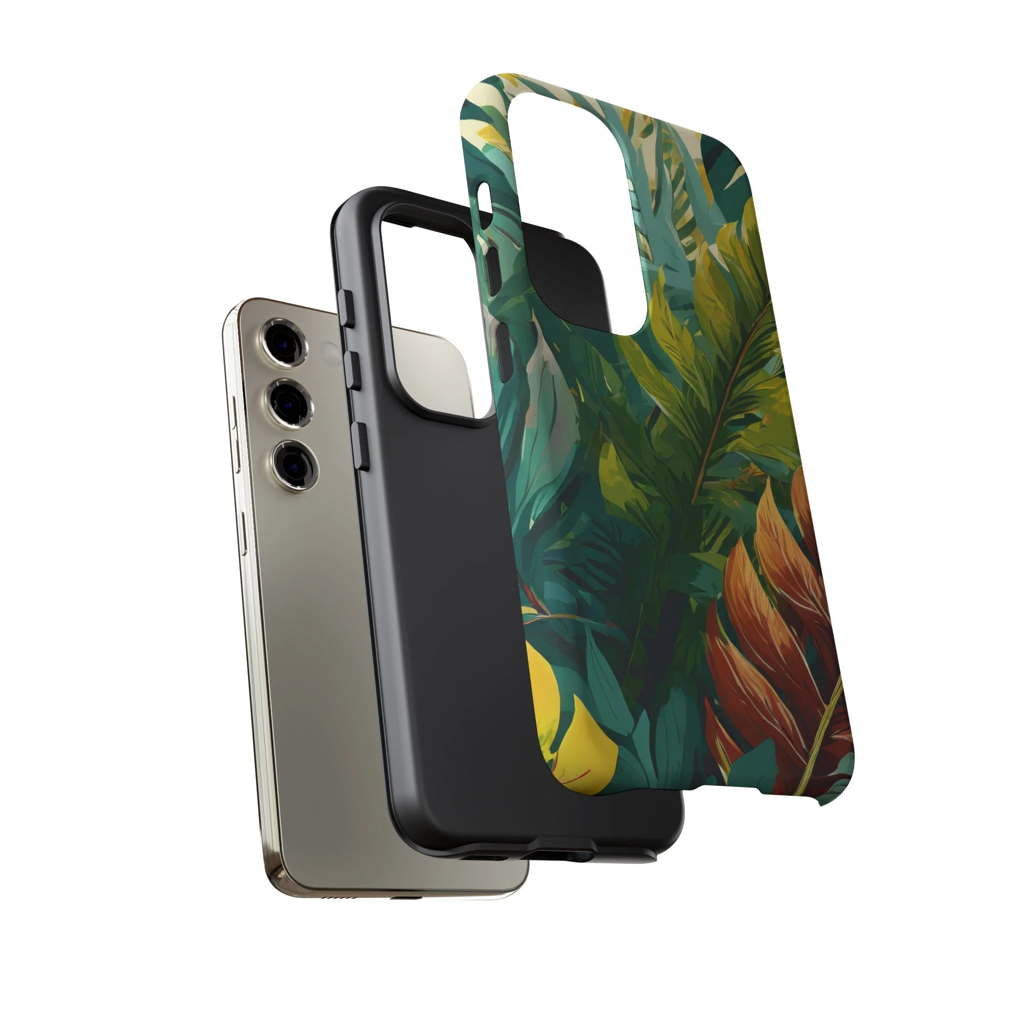 Tropical Leaf Tough Phone Case - Image 69