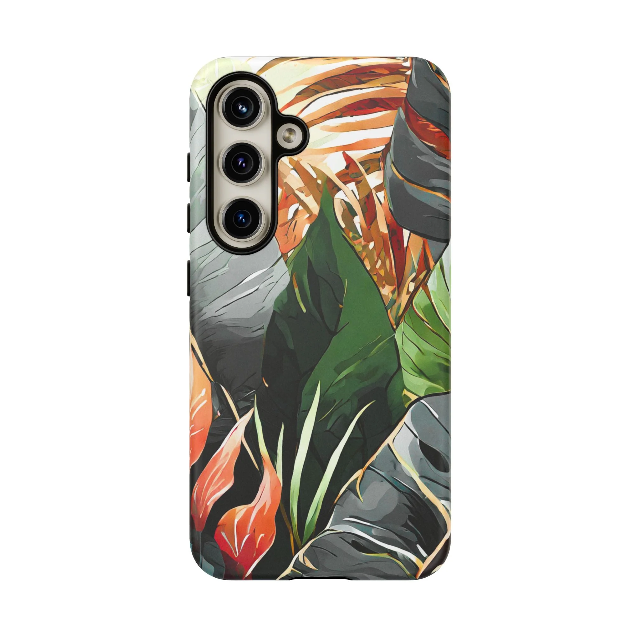 Tropical Leaf Tough Phone Case - Image 30