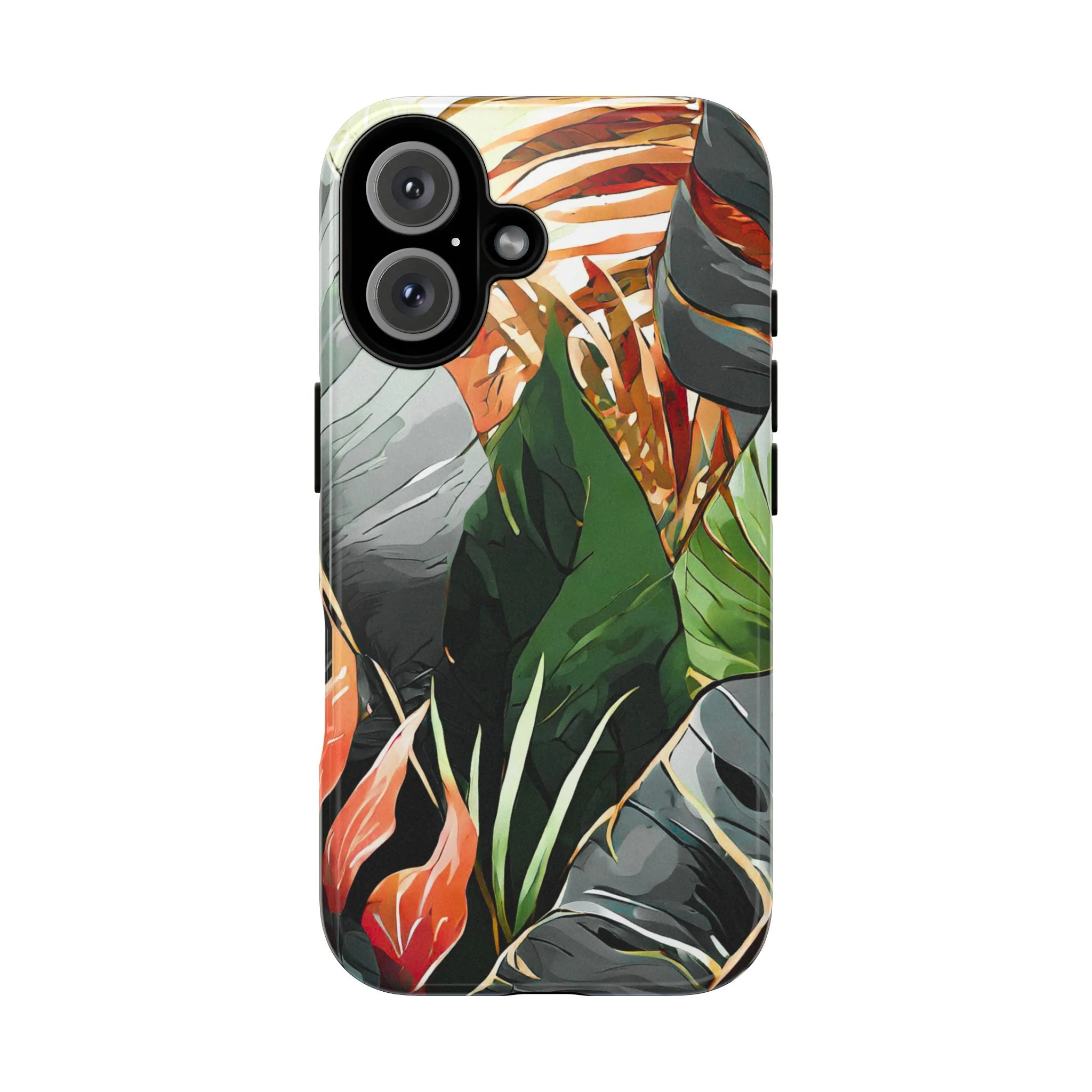 Tropical Leaf Tough Phone Case - Image 33