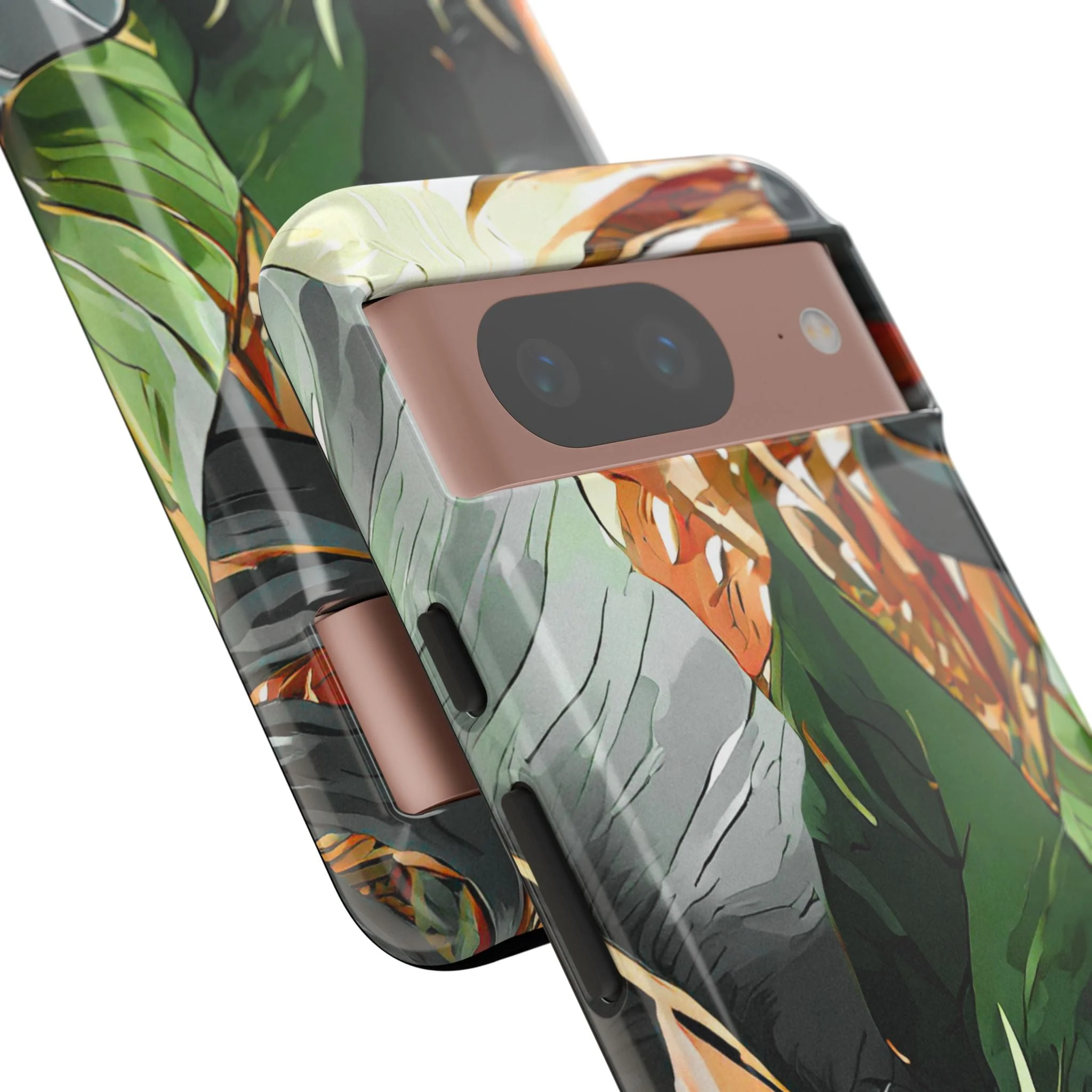 Tropical Leaf Tough Phone Case - Image 81