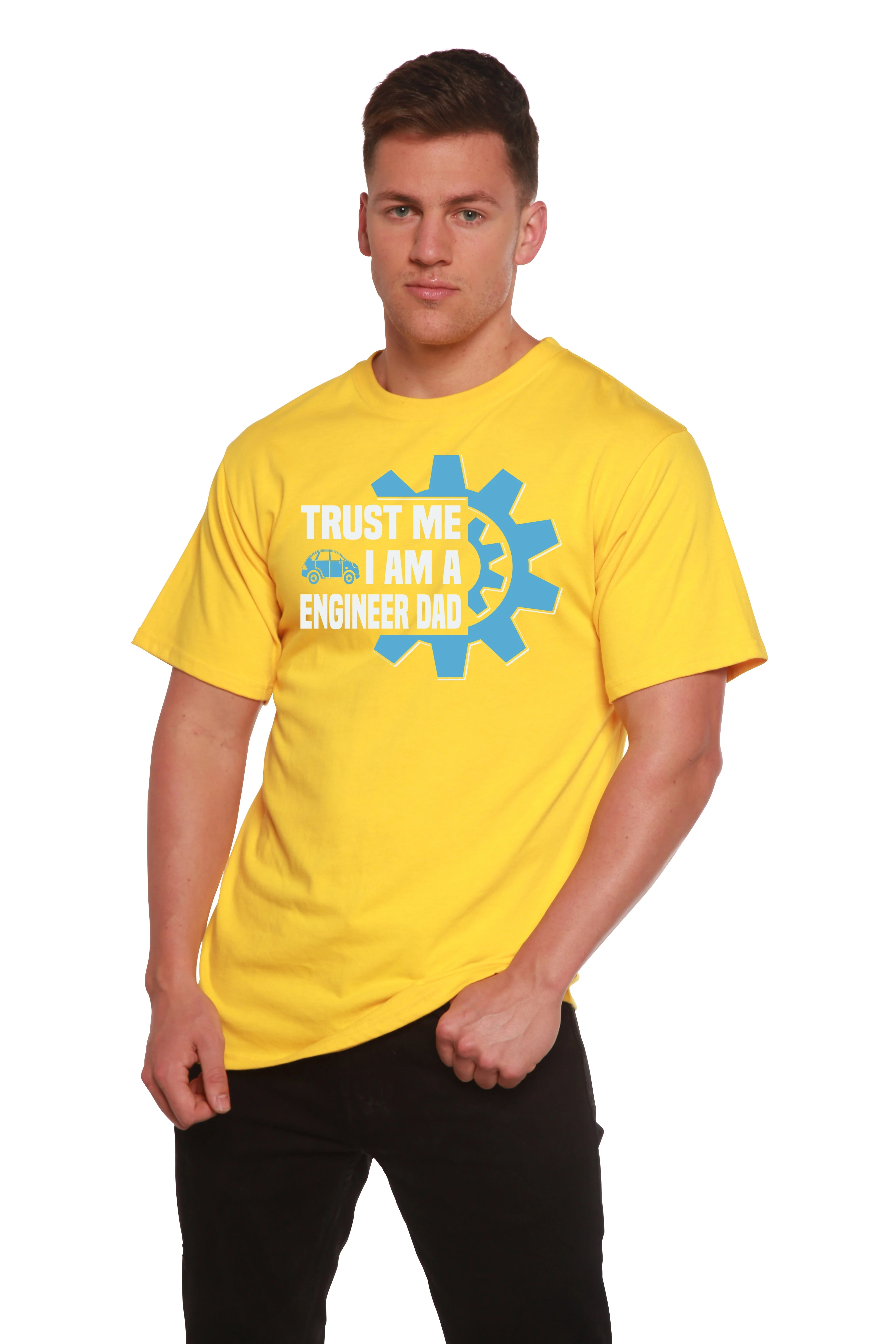 Trust Me I'm a Engineer Dad Men's Bamboo Viscose/Organic Cotton Short Sleeve Graphic T-Shirt - Image 7