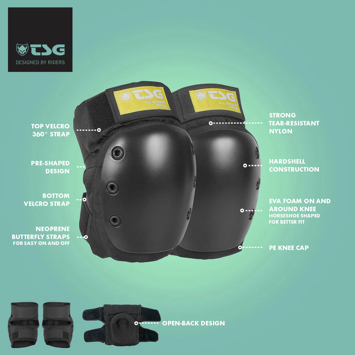 TSG - Kneepad All Ground (Skate Knee Pads) - Image 7
